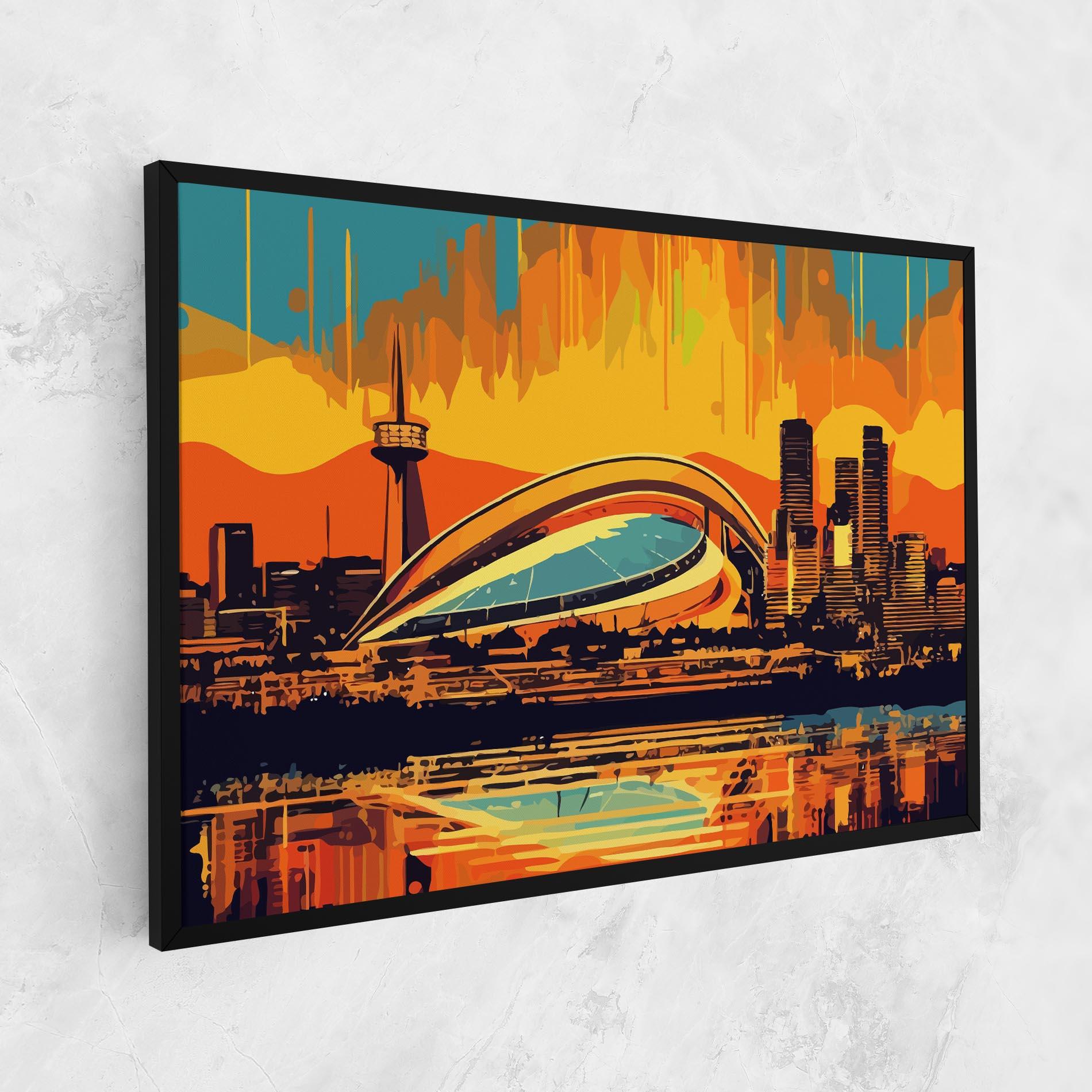Tablou Canvas Montreal Skyline mockup 1