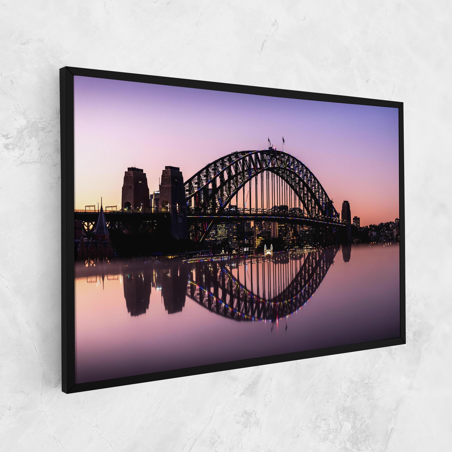 Tablou Canvas Purple Night Sydney mockup 1