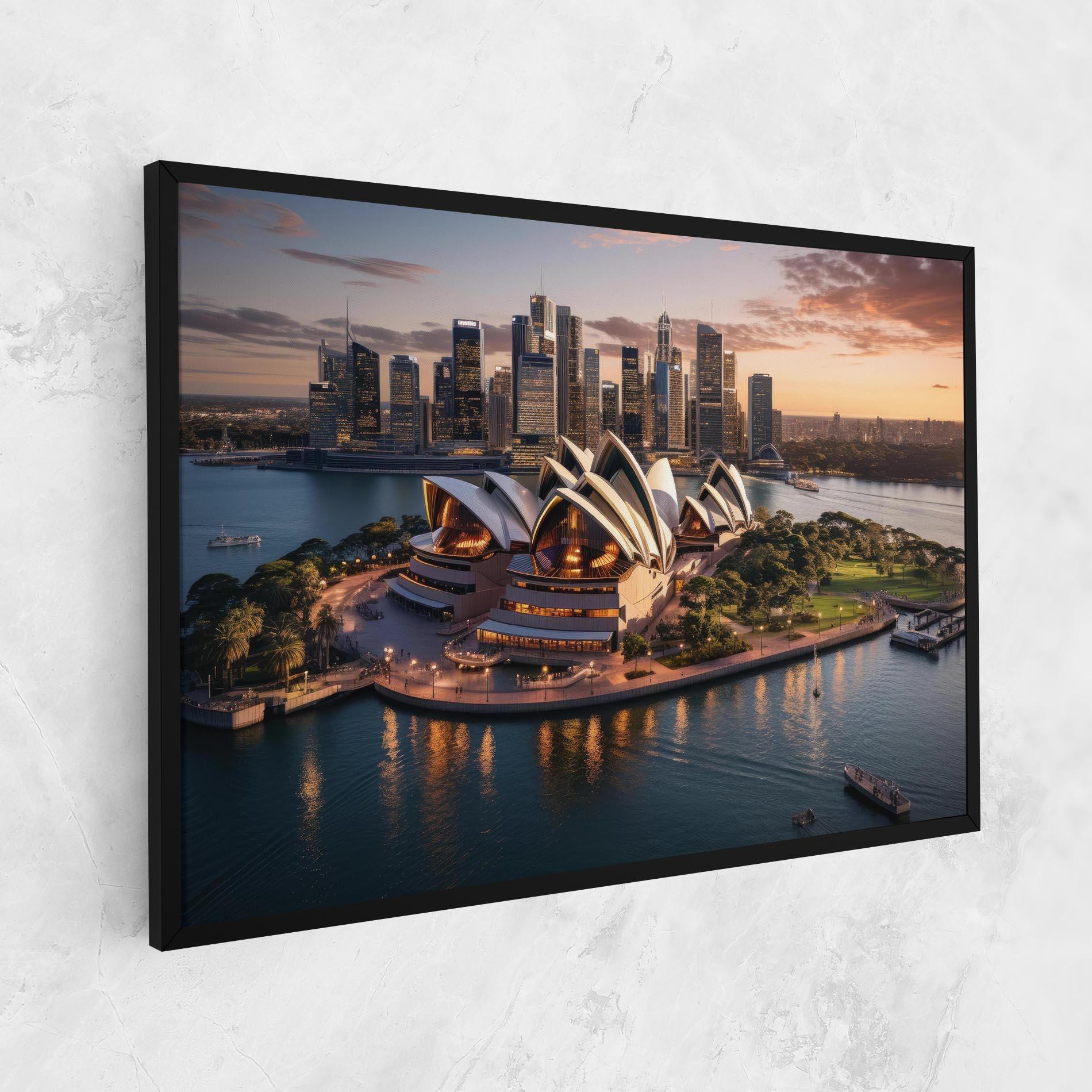 Tablou Canvas Sydney Australia Sunset mockup 1