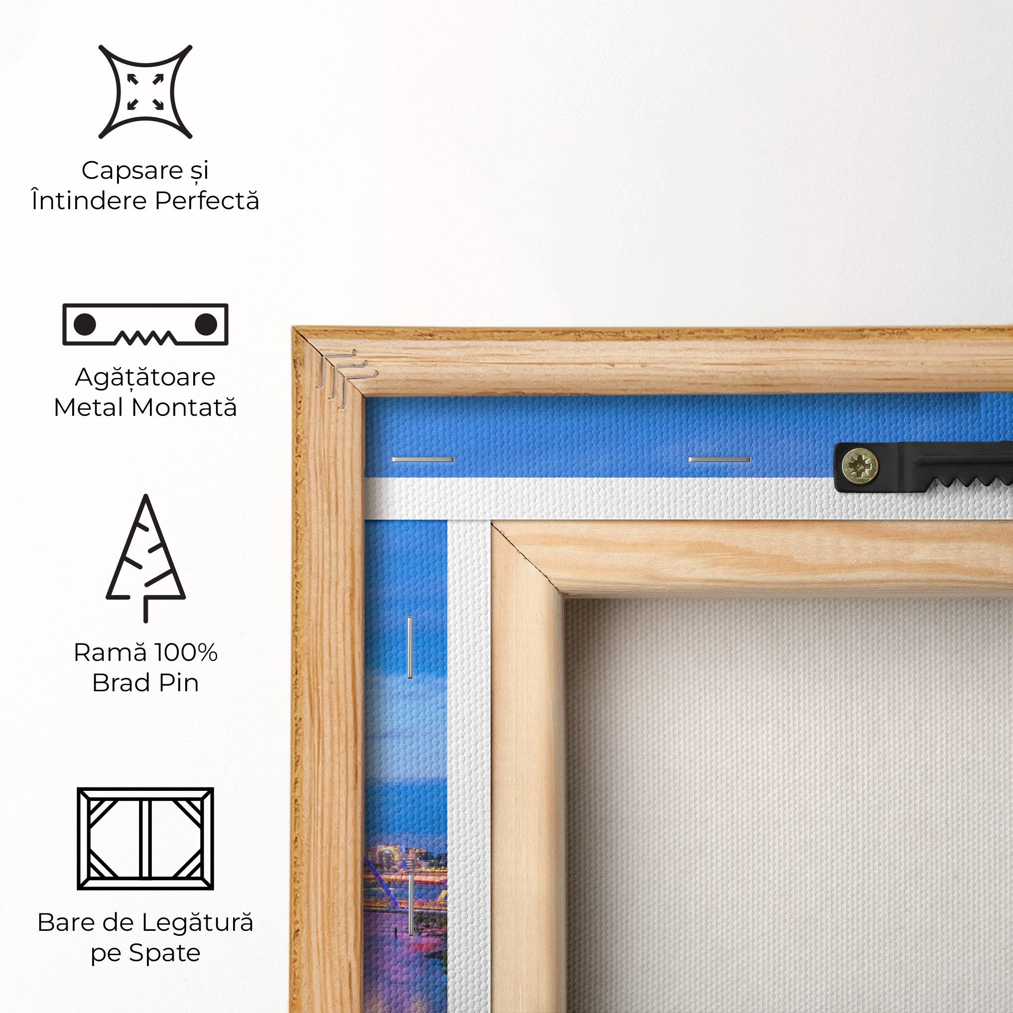 Tablou Canvas Brisbane Skyline View mockup 5