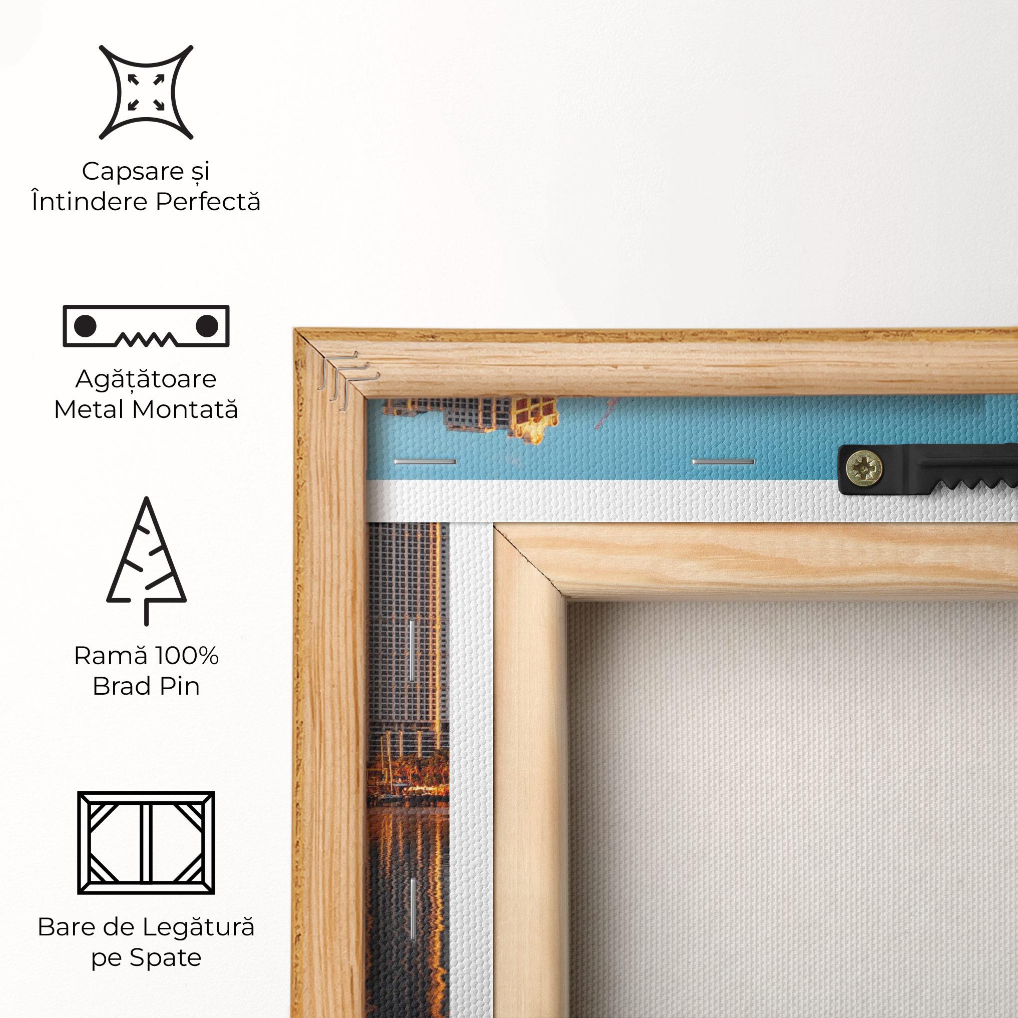 Tablou Canvas Skyscrapers Water mockup 5