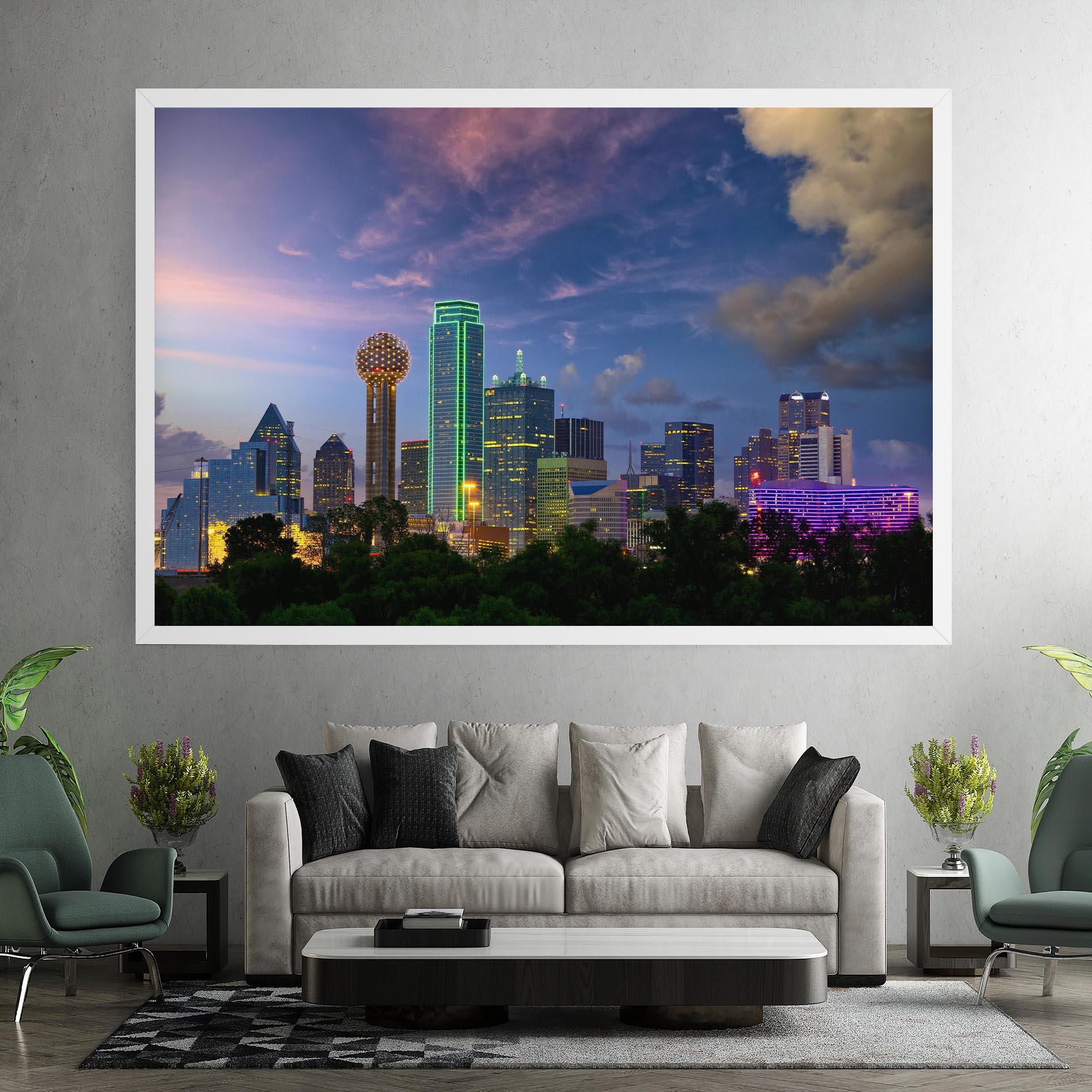 Tablou Canvas Dallas Dusk mockup 7