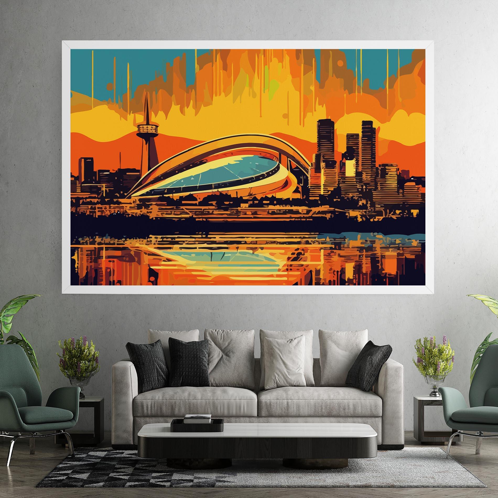 Tablou Canvas Montreal Skyline mockup 7