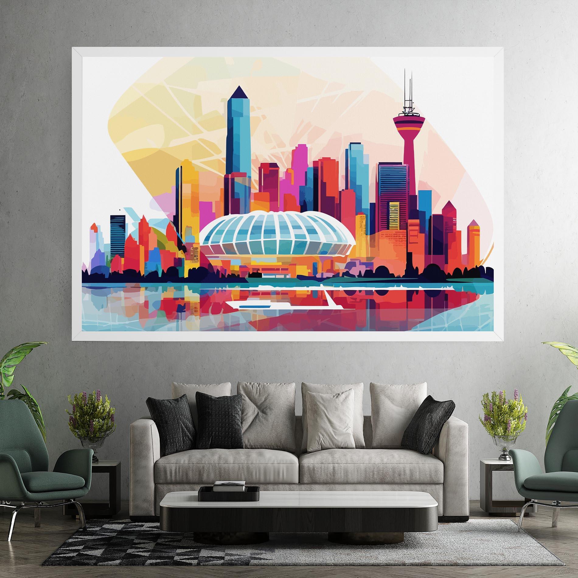 Tablou Canvas Olympic Stadium Color mockup 7