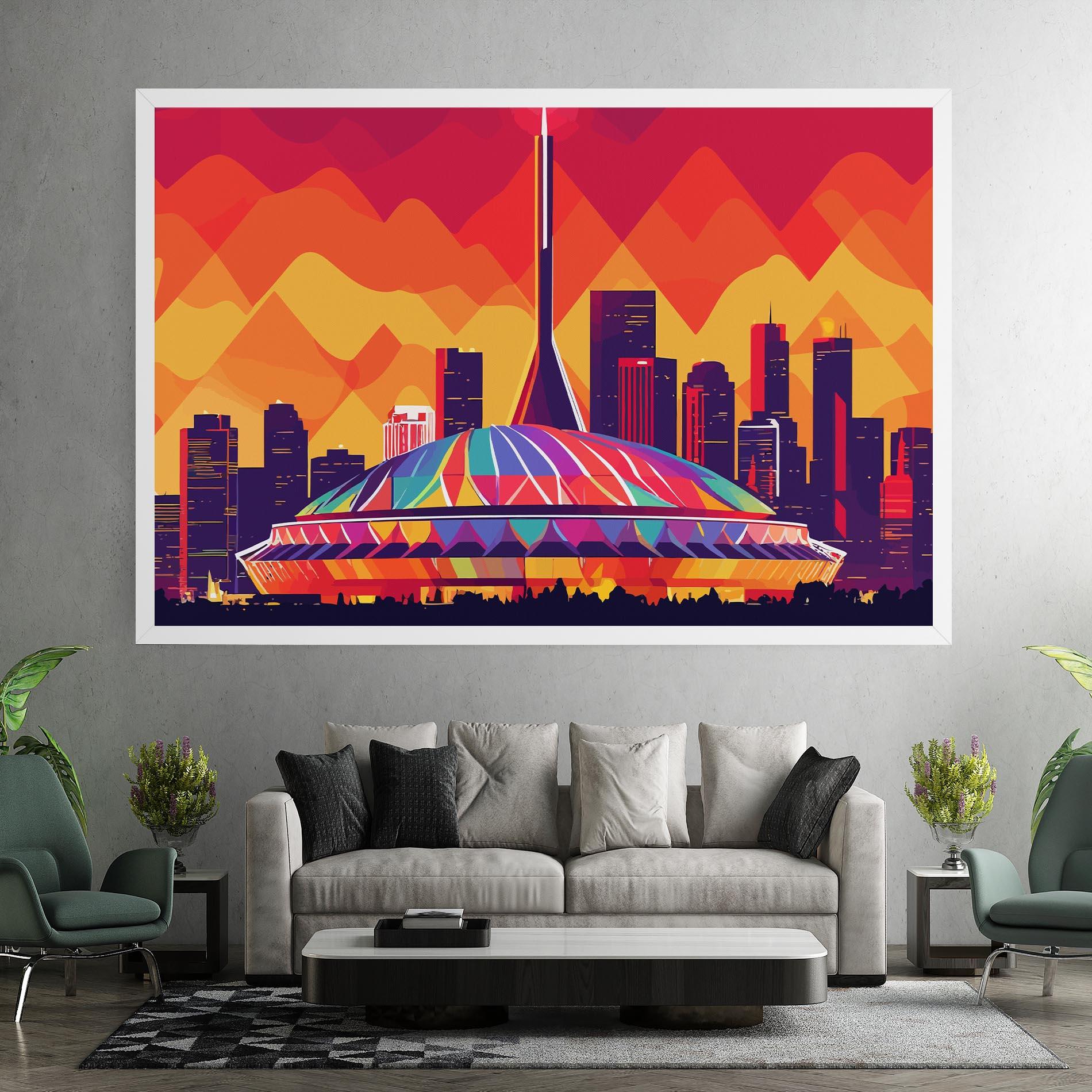 Tablou Canvas Olympic Stadium mockup 7