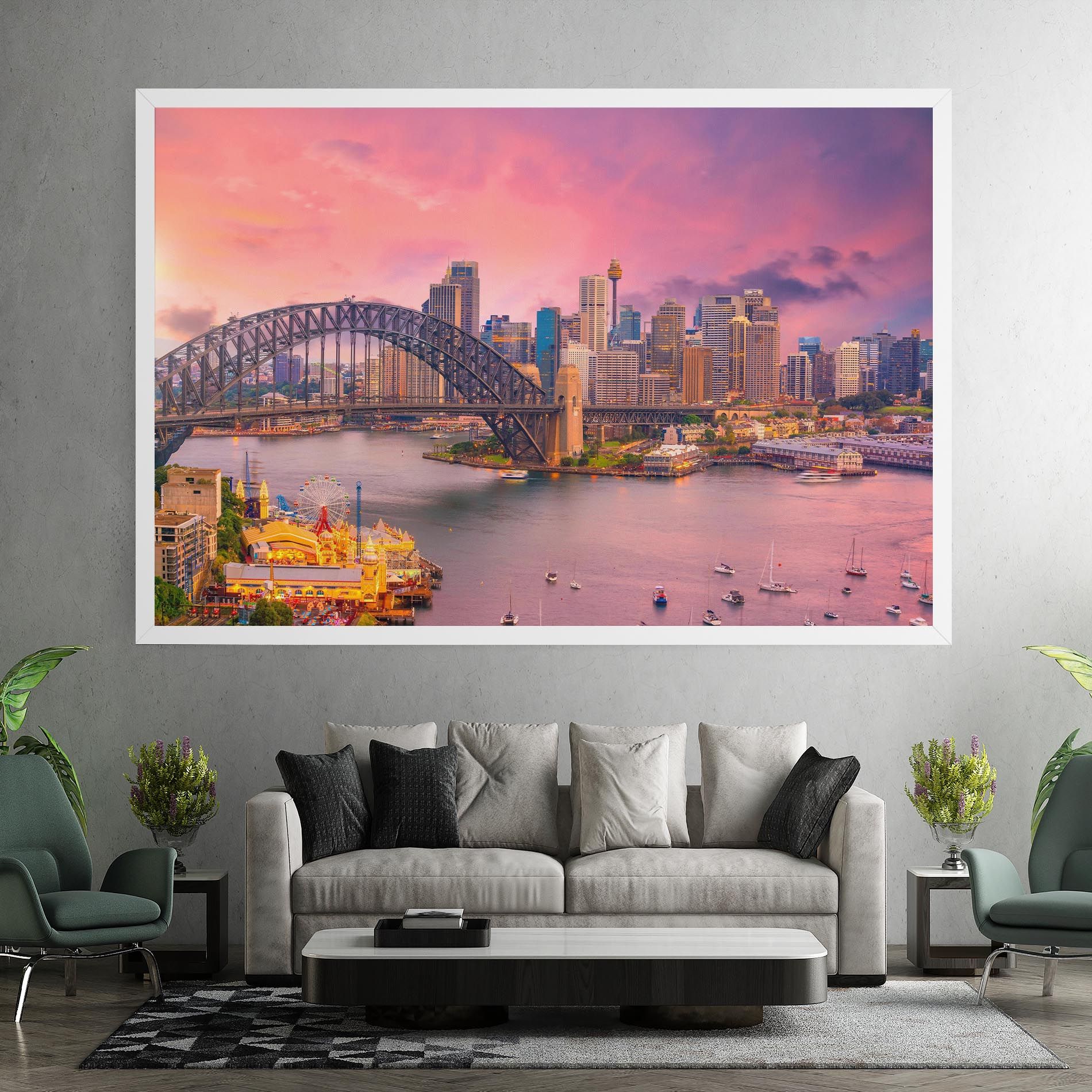 Pink Sydney Skyline mockup 7