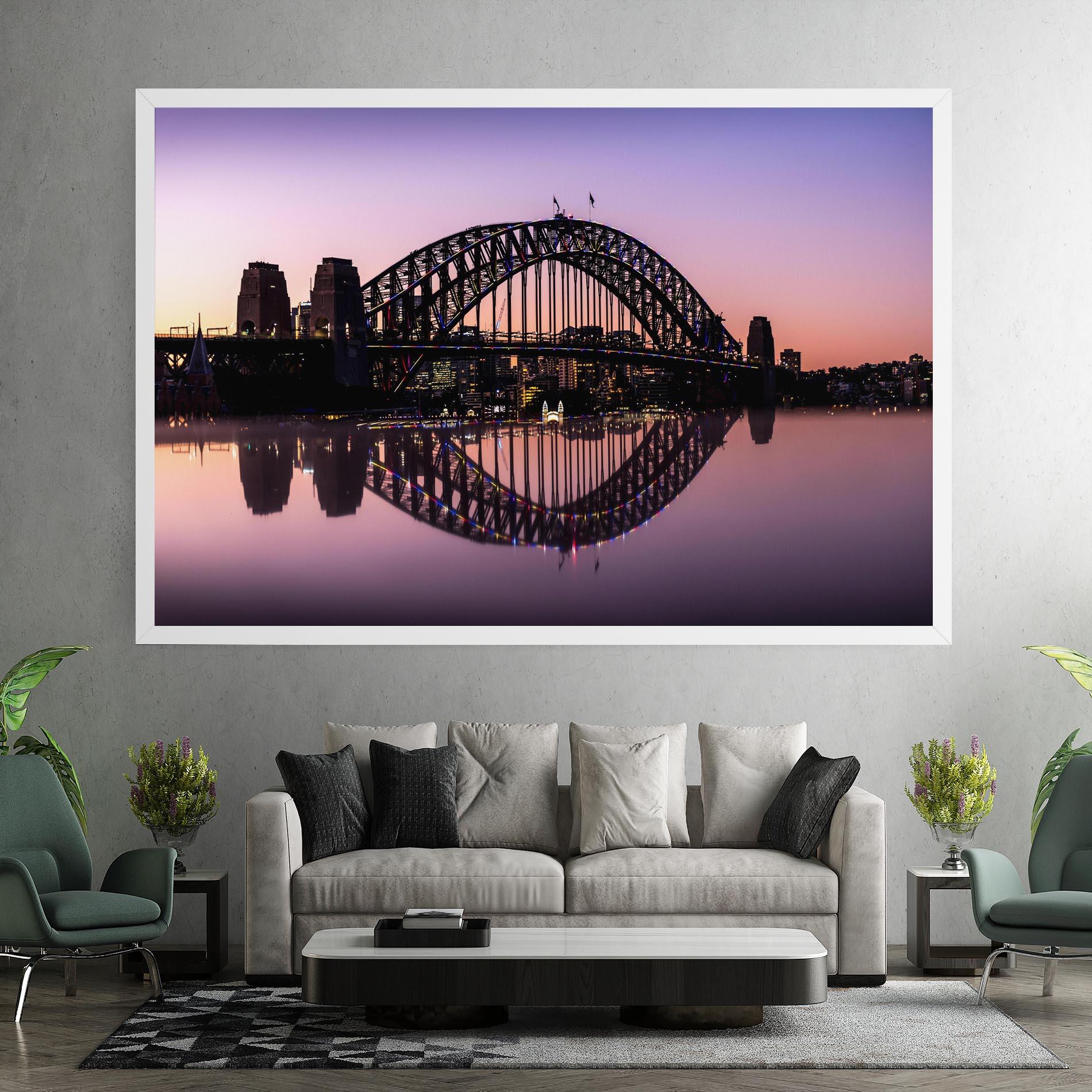 Tablou Canvas Purple Night Sydney mockup 7