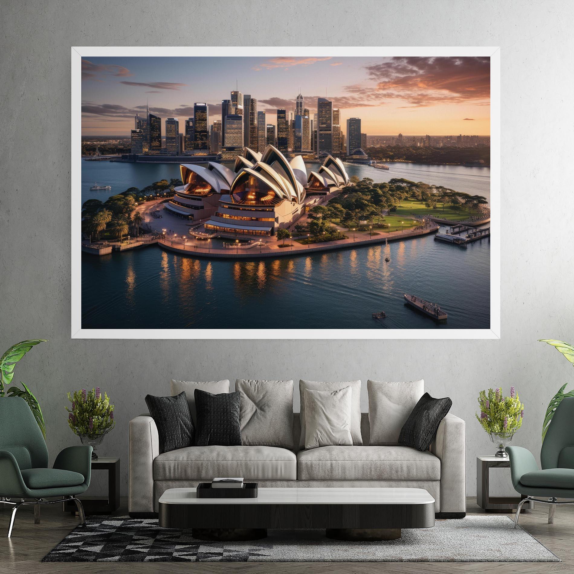 Tablou Canvas Sydney Australia Sunset mockup 7
