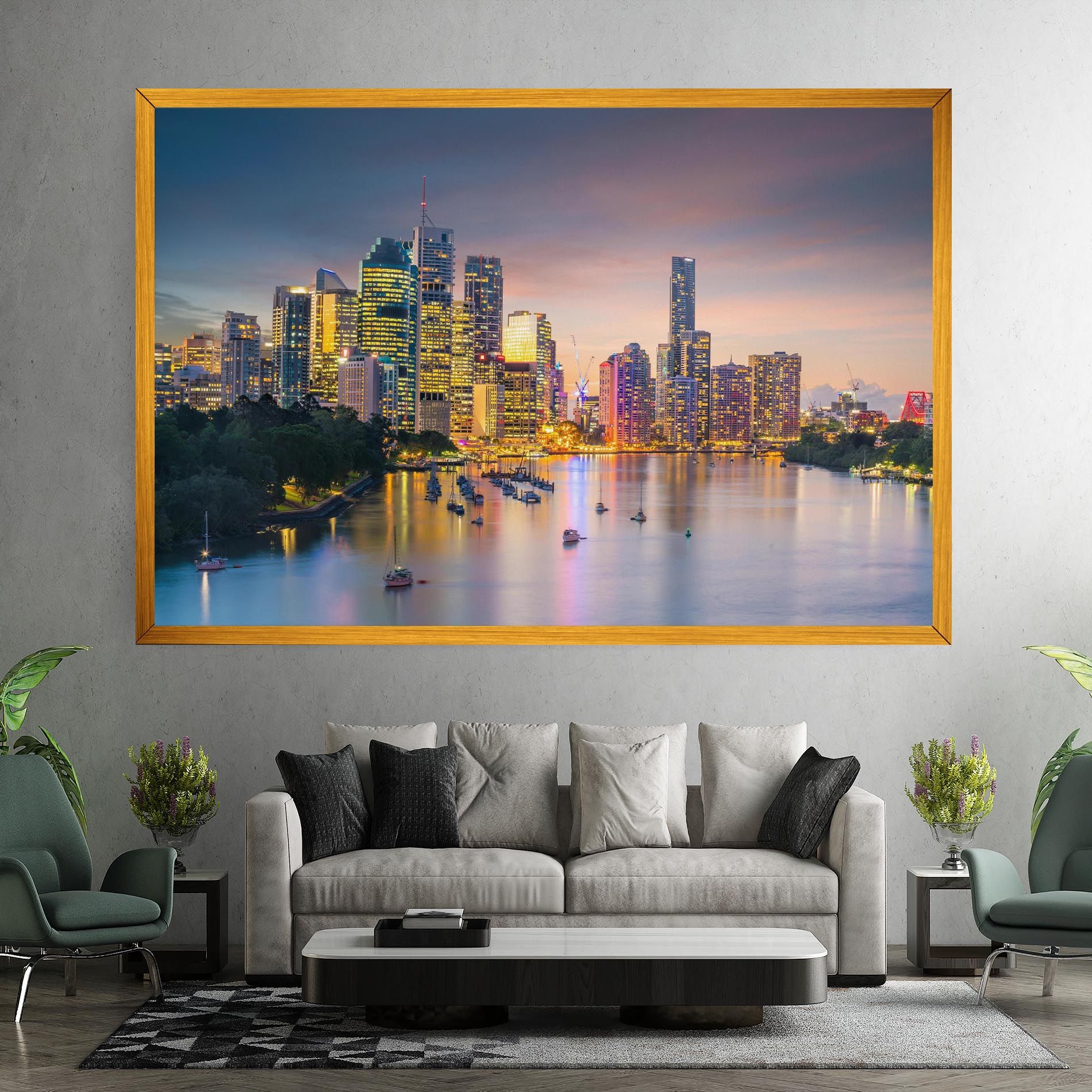 Brisbane City Skyline mockup 7