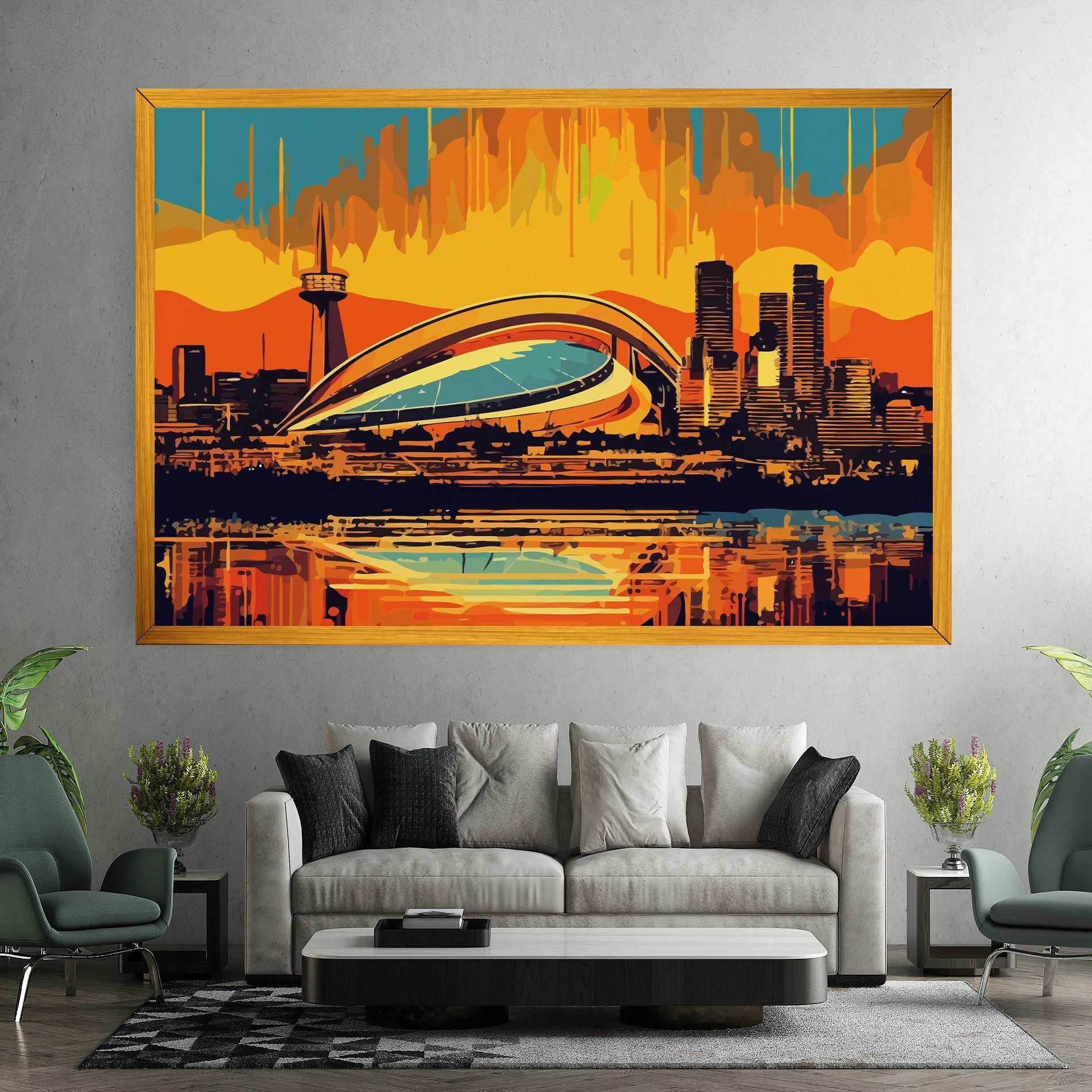 Tablou Canvas Montreal Skyline mockup 7