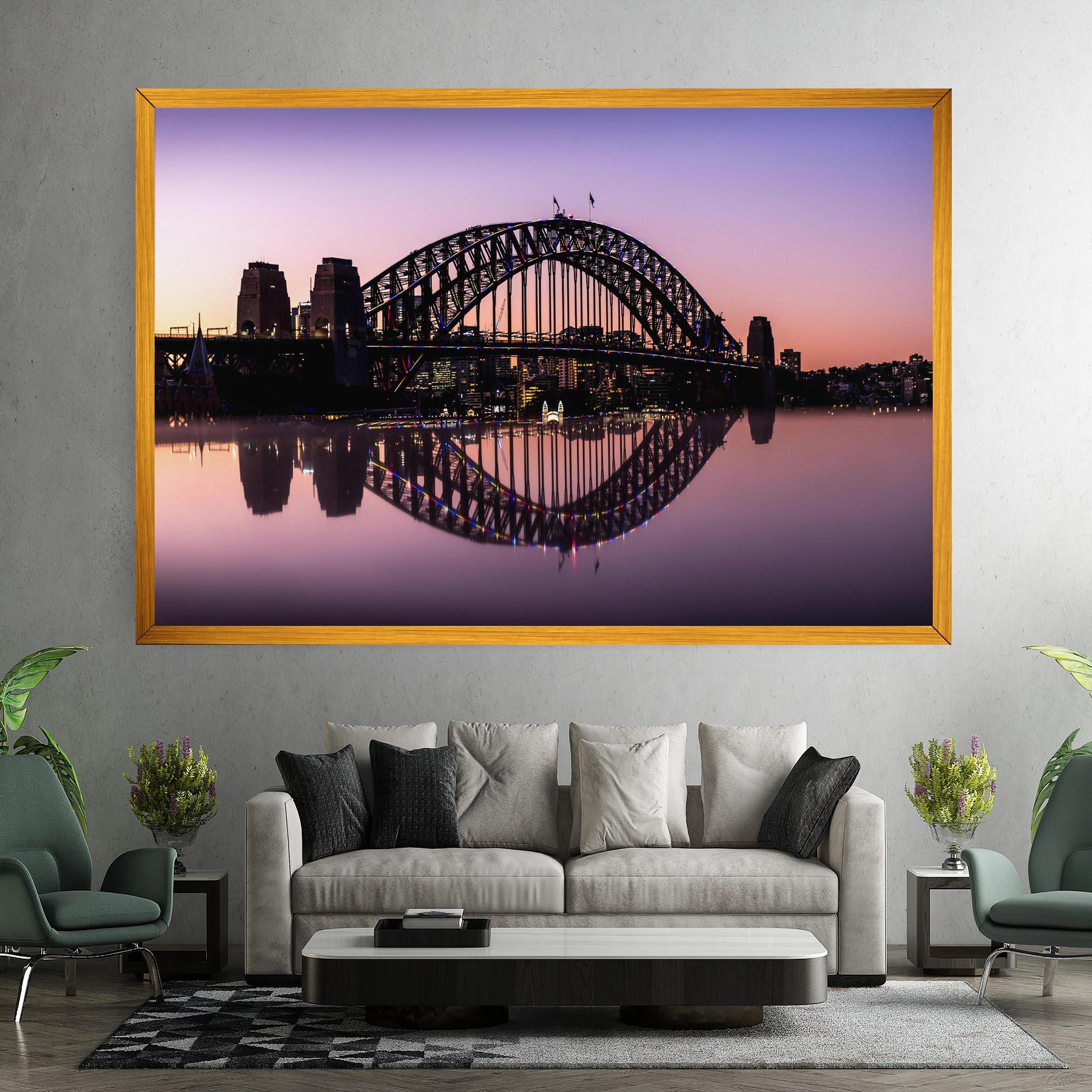 Tablou Canvas Purple Night Sydney mockup 7