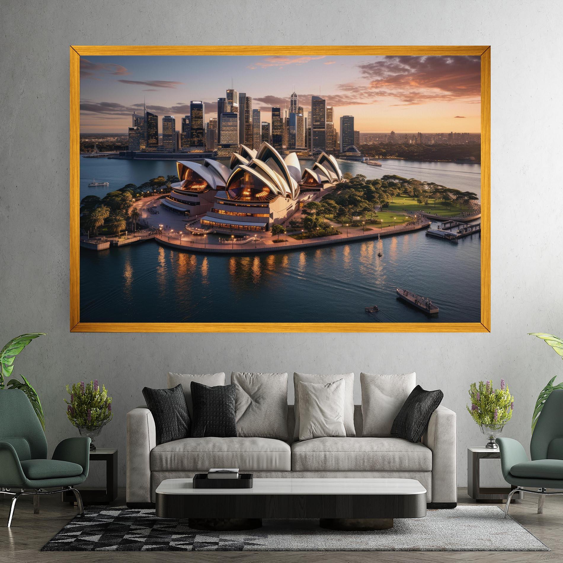 Tablou Canvas Sydney Australia Sunset mockup 7