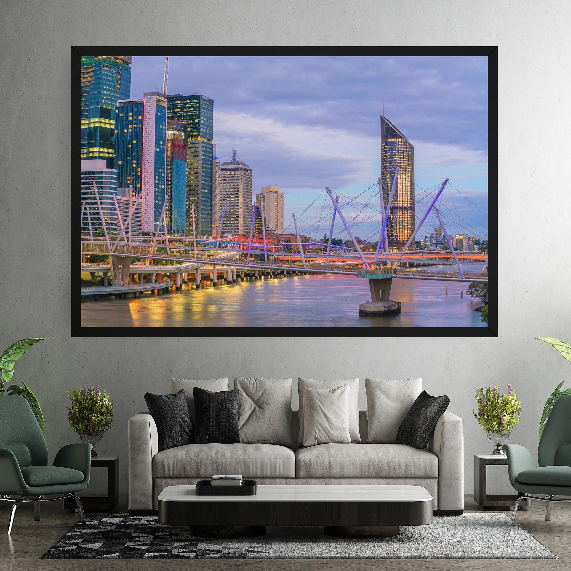 Tablou Canvas Brisbane River Australia mockup 7