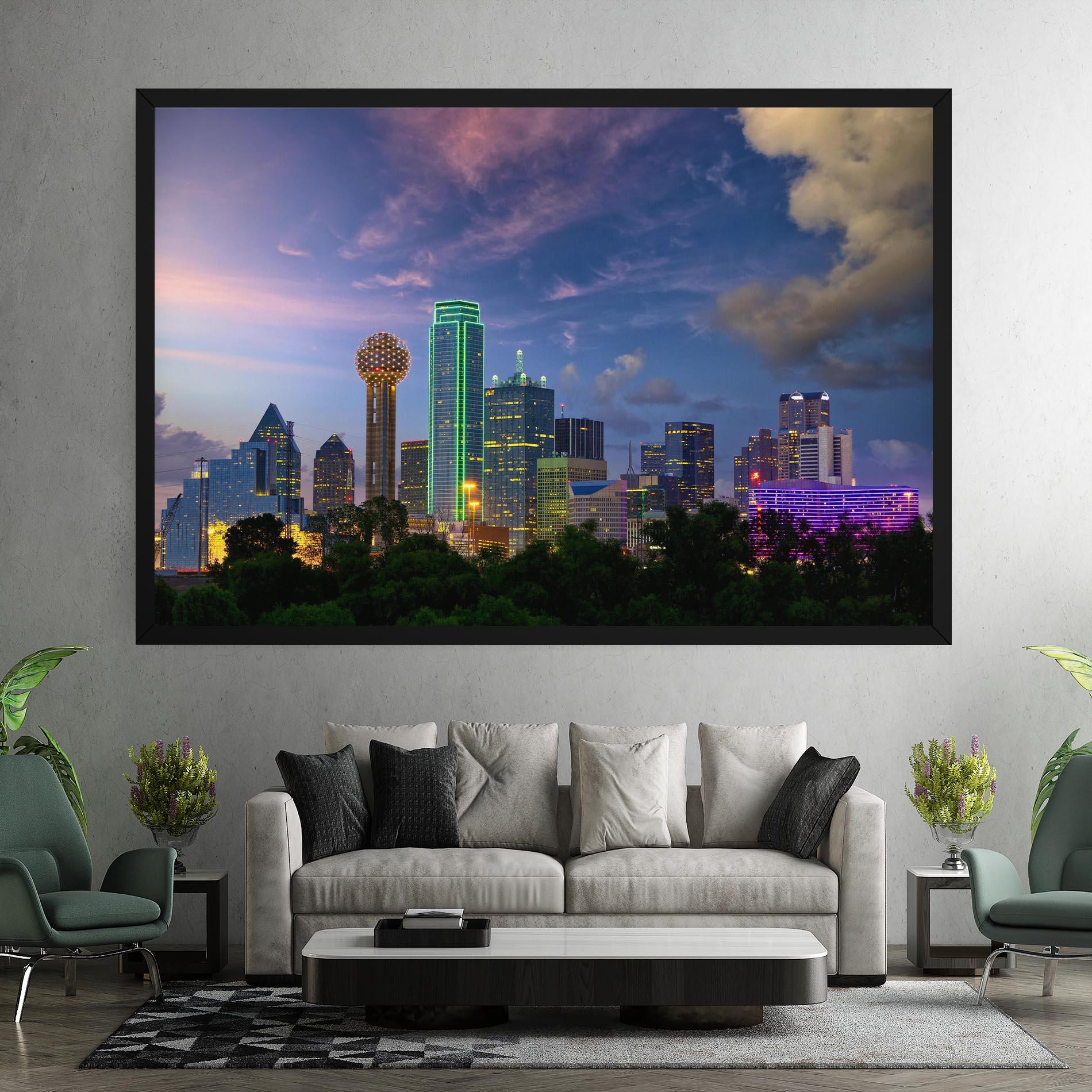 Tablou Canvas Dallas Dusk mockup 7