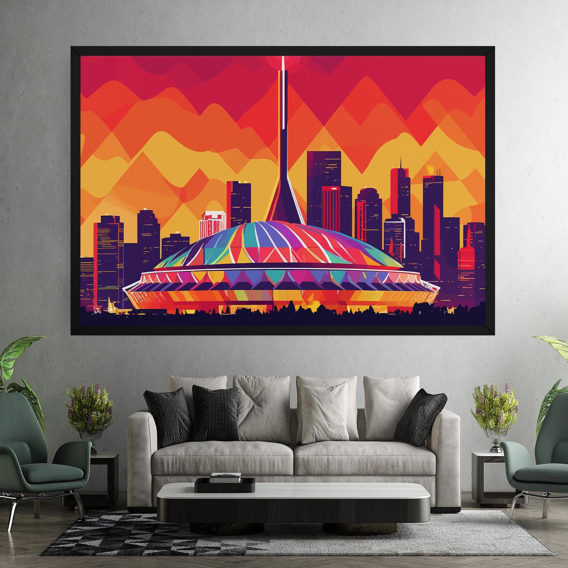 Tablou Canvas Olympic Stadium mockup 7