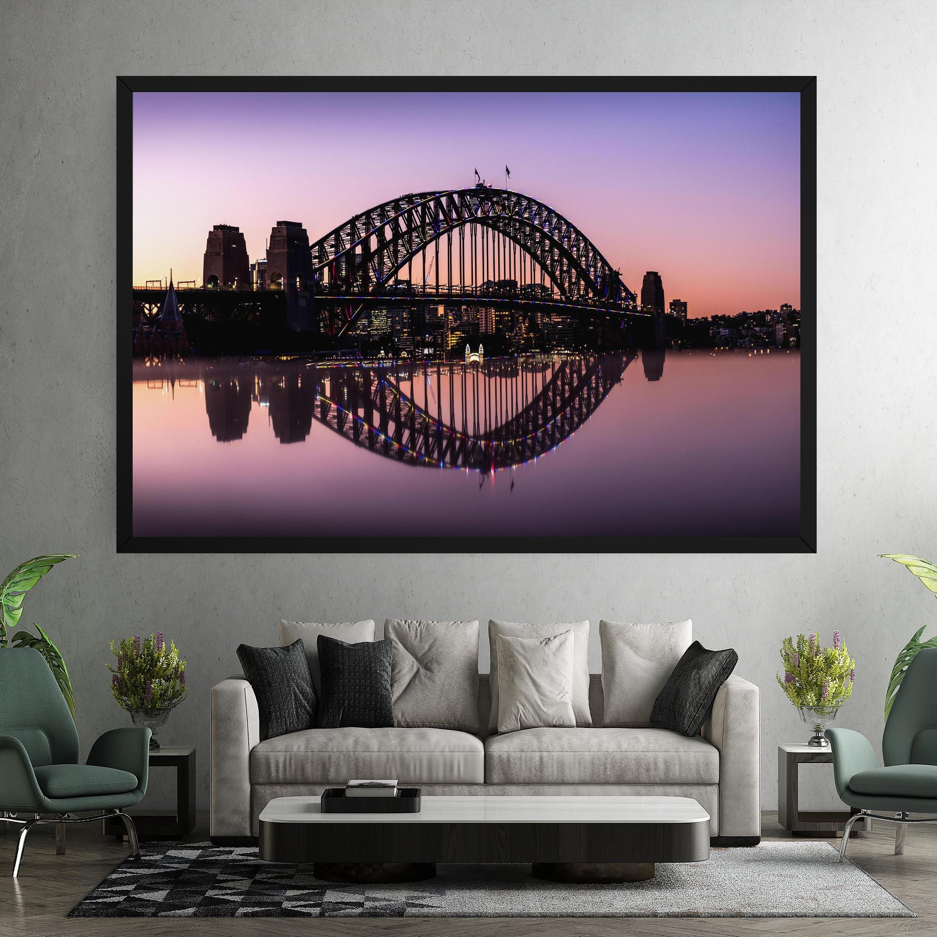 Tablou Canvas Purple Night Sydney mockup 7