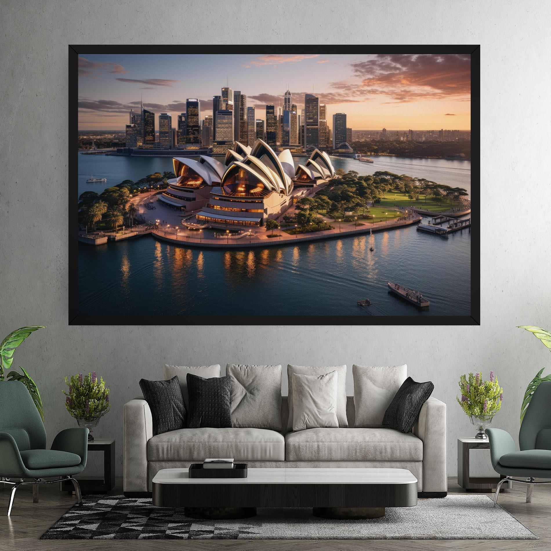 Tablou Canvas Sydney Australia Sunset mockup 7