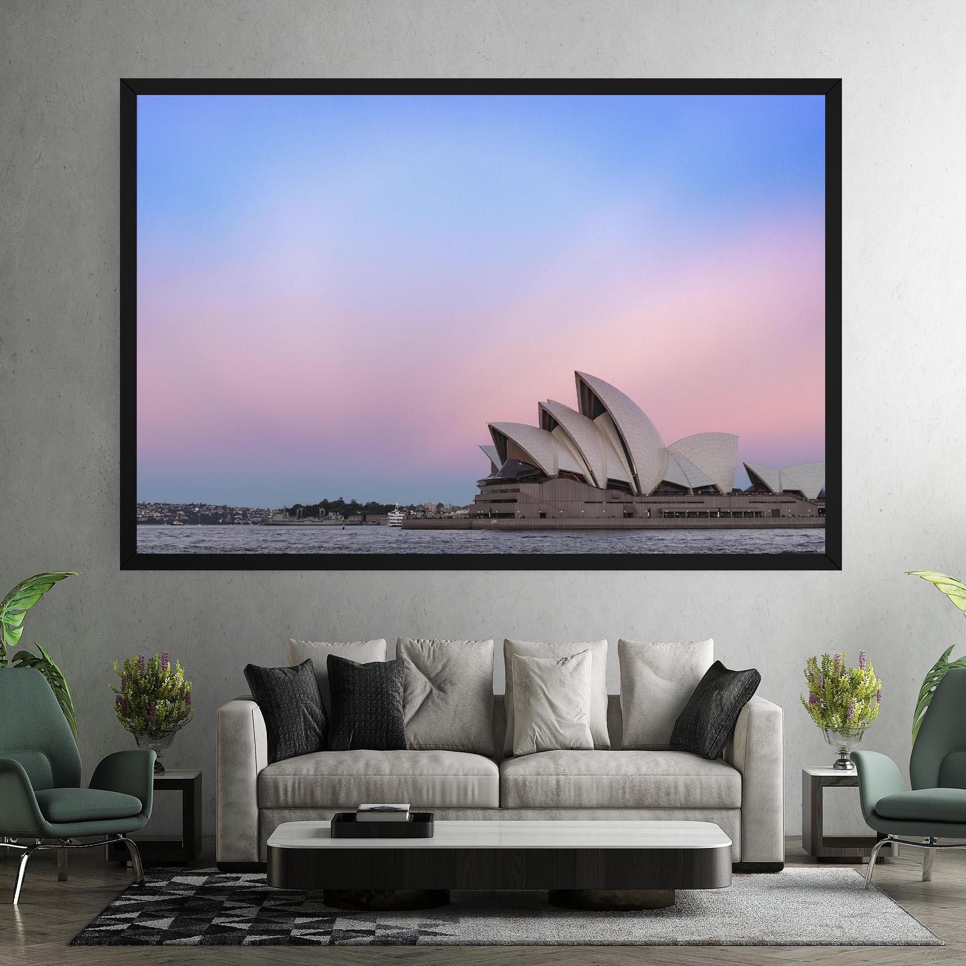 Tablou Canvas Sydney Purple Sky mockup 7