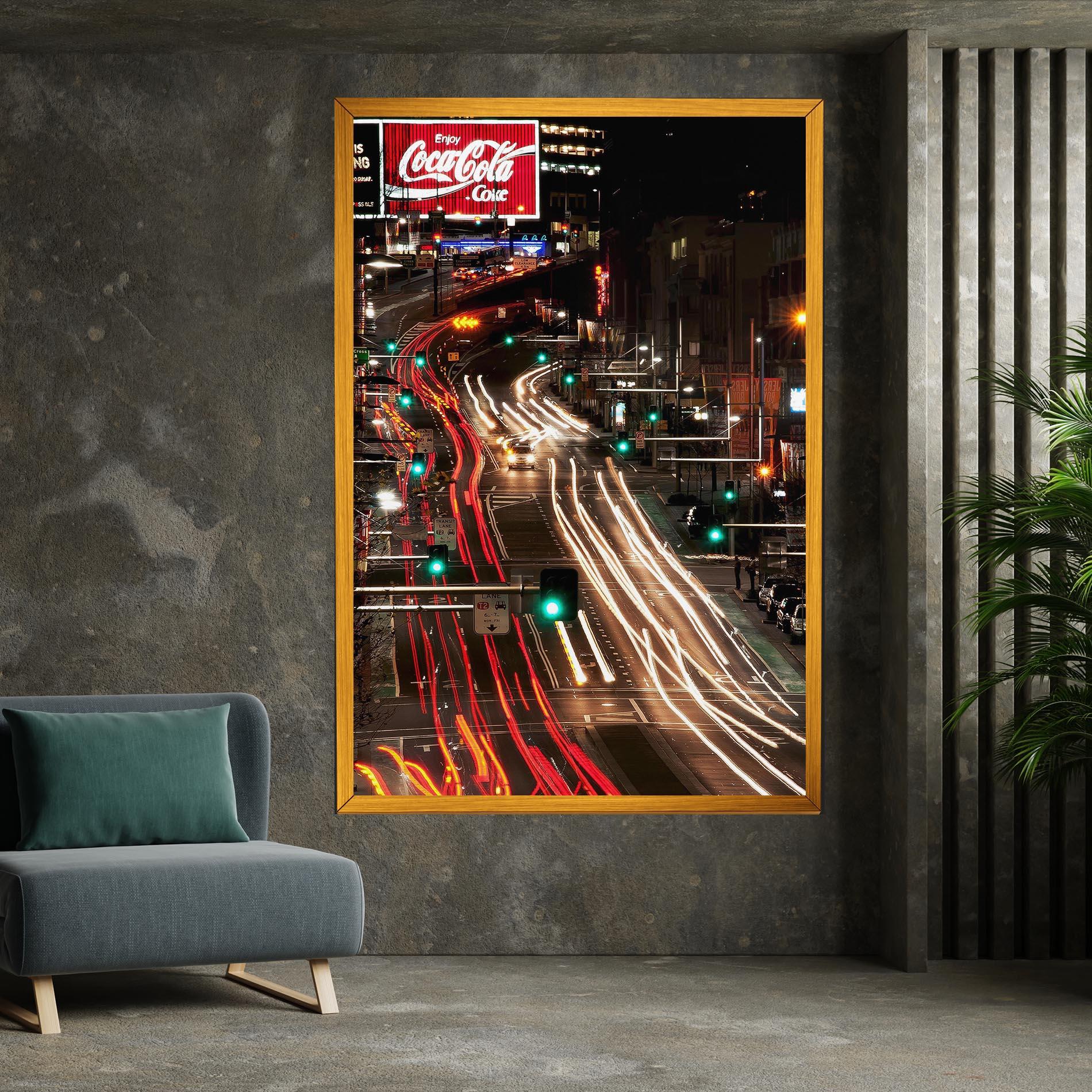 Tablou Canvas Car Light Road mockup 7