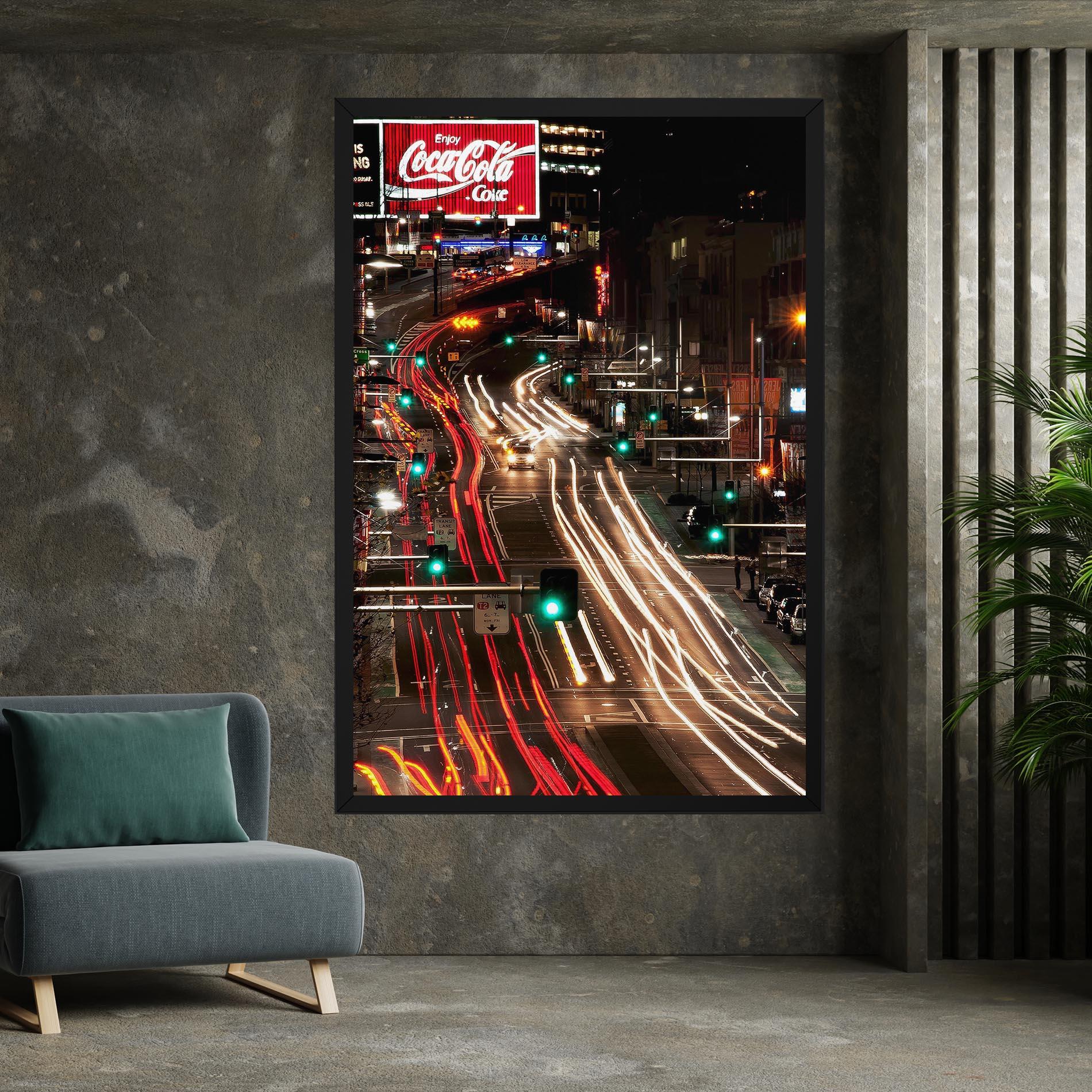 Tablou Canvas Car Light Road mockup 7