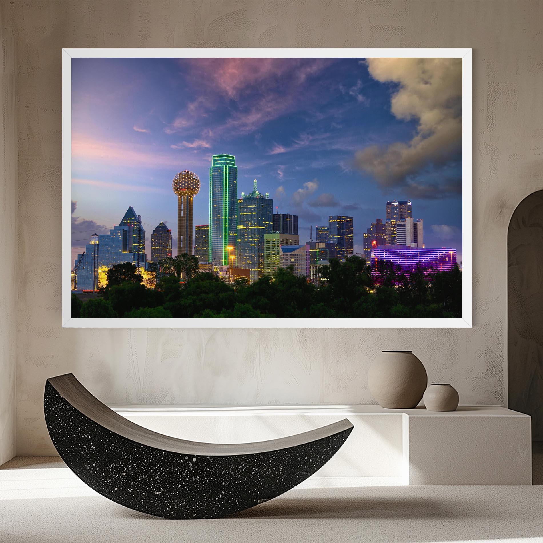 Tablou Canvas Dallas Dusk mockup 8