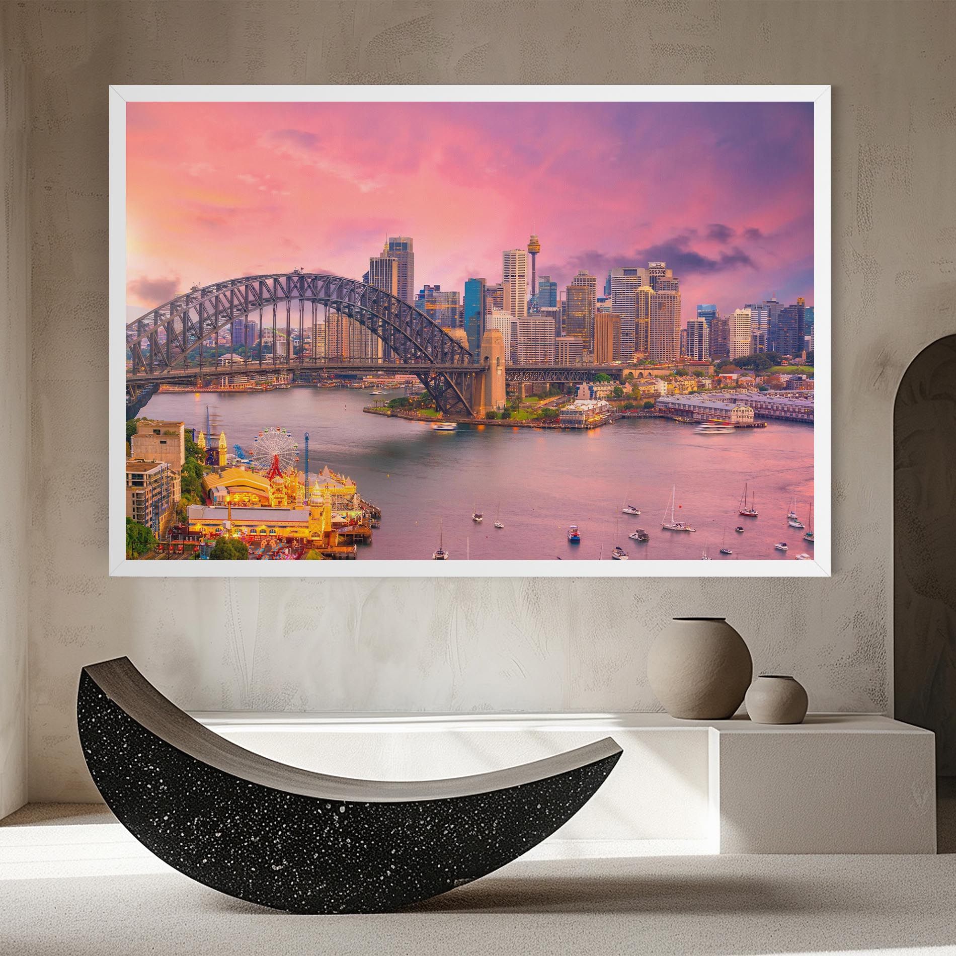 Pink Sydney Skyline mockup 8