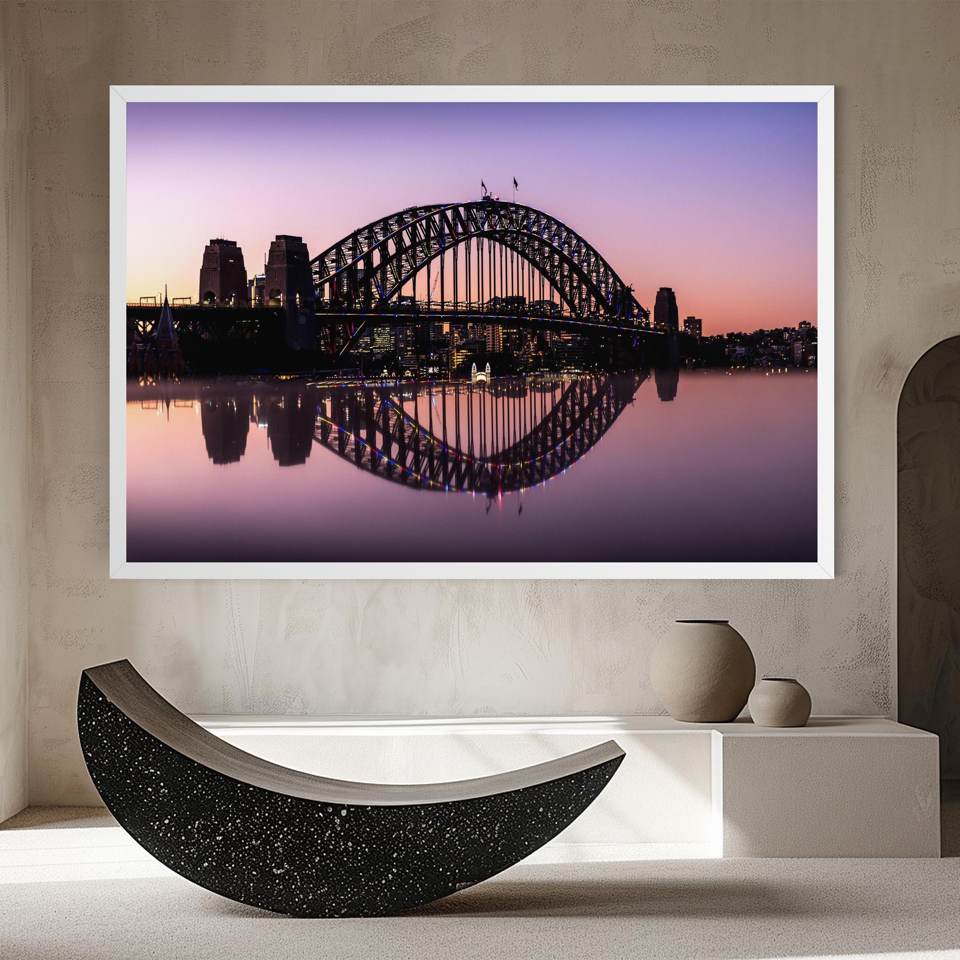 Tablou Canvas Purple Night Sydney mockup 8
