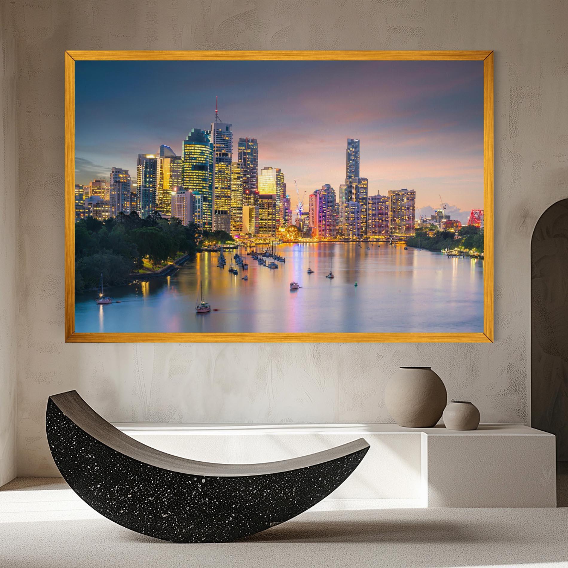 Tablou Canvas Brisbane City Skyline mockup 8