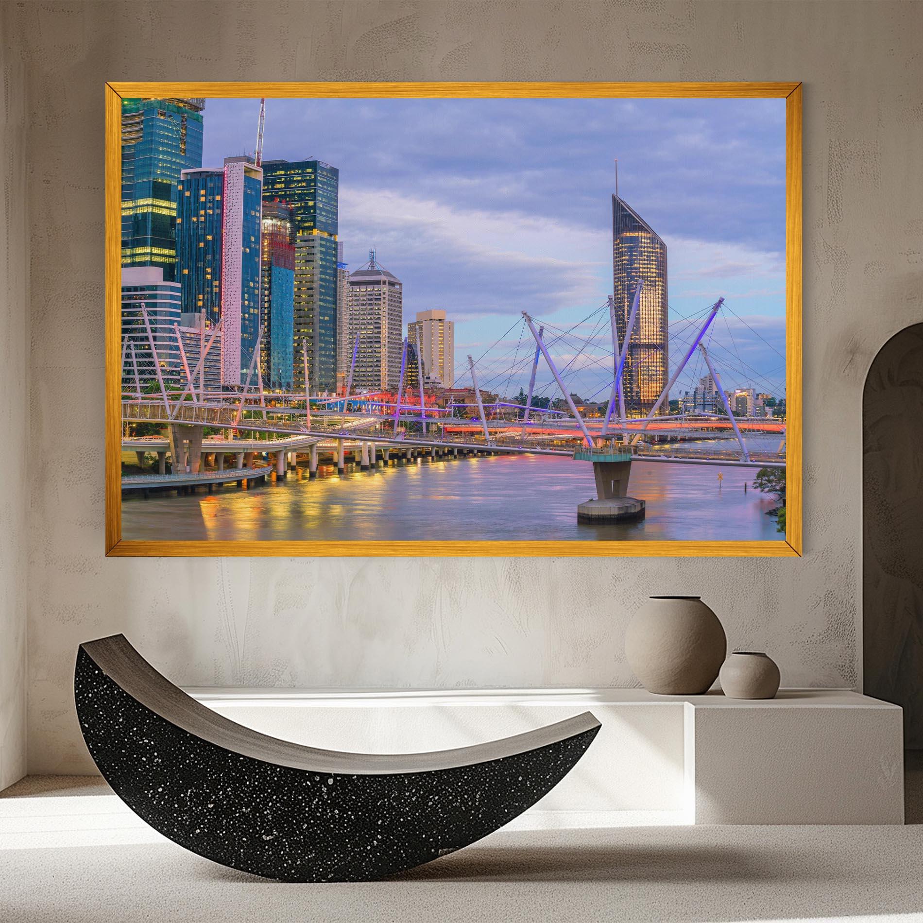 Tablou Canvas Brisbane River Australia mockup 8