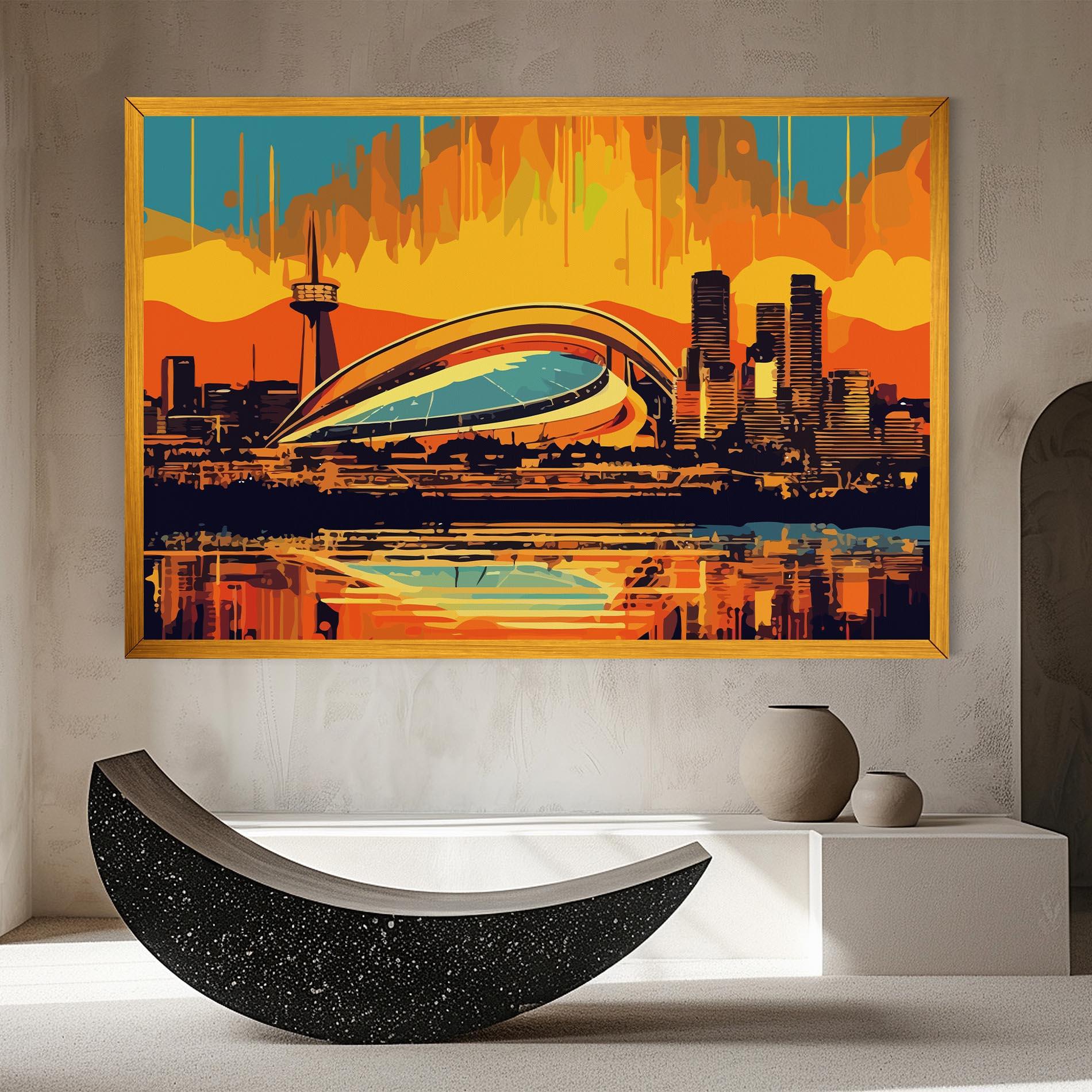 Tablou Canvas Montreal Skyline mockup 8