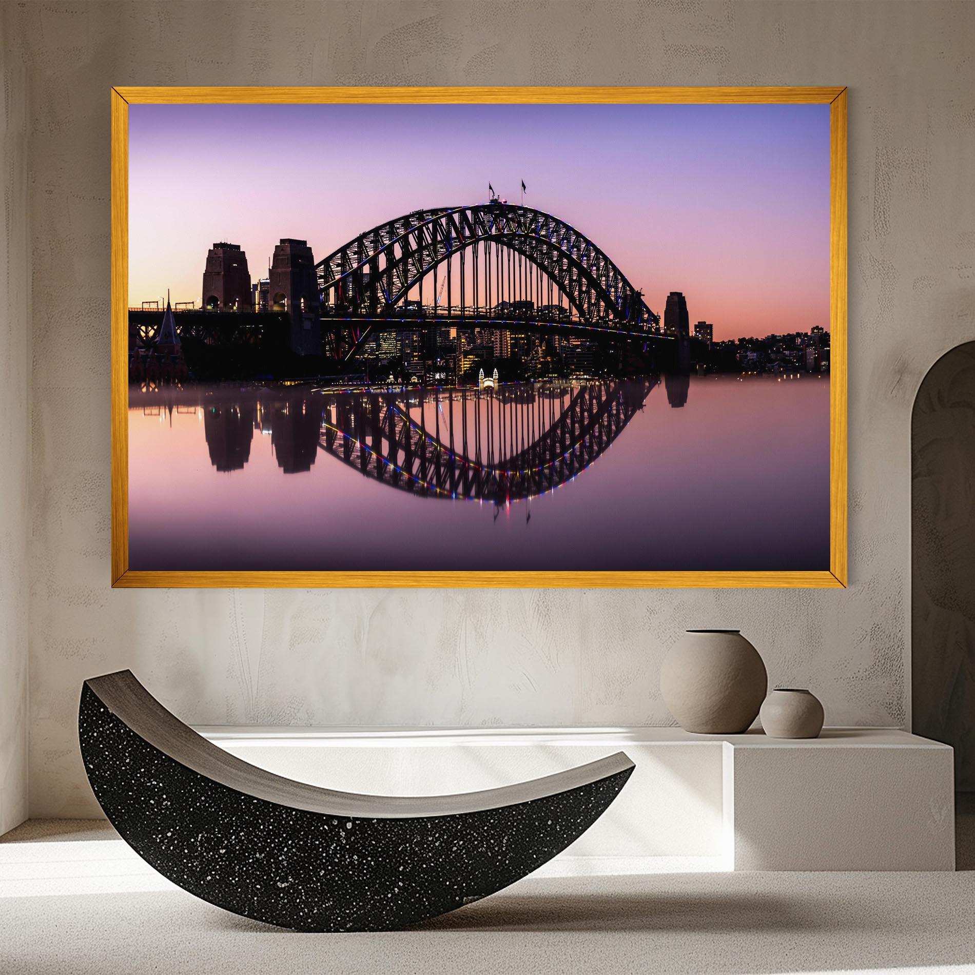 Tablou Canvas Purple Night Sydney mockup 8