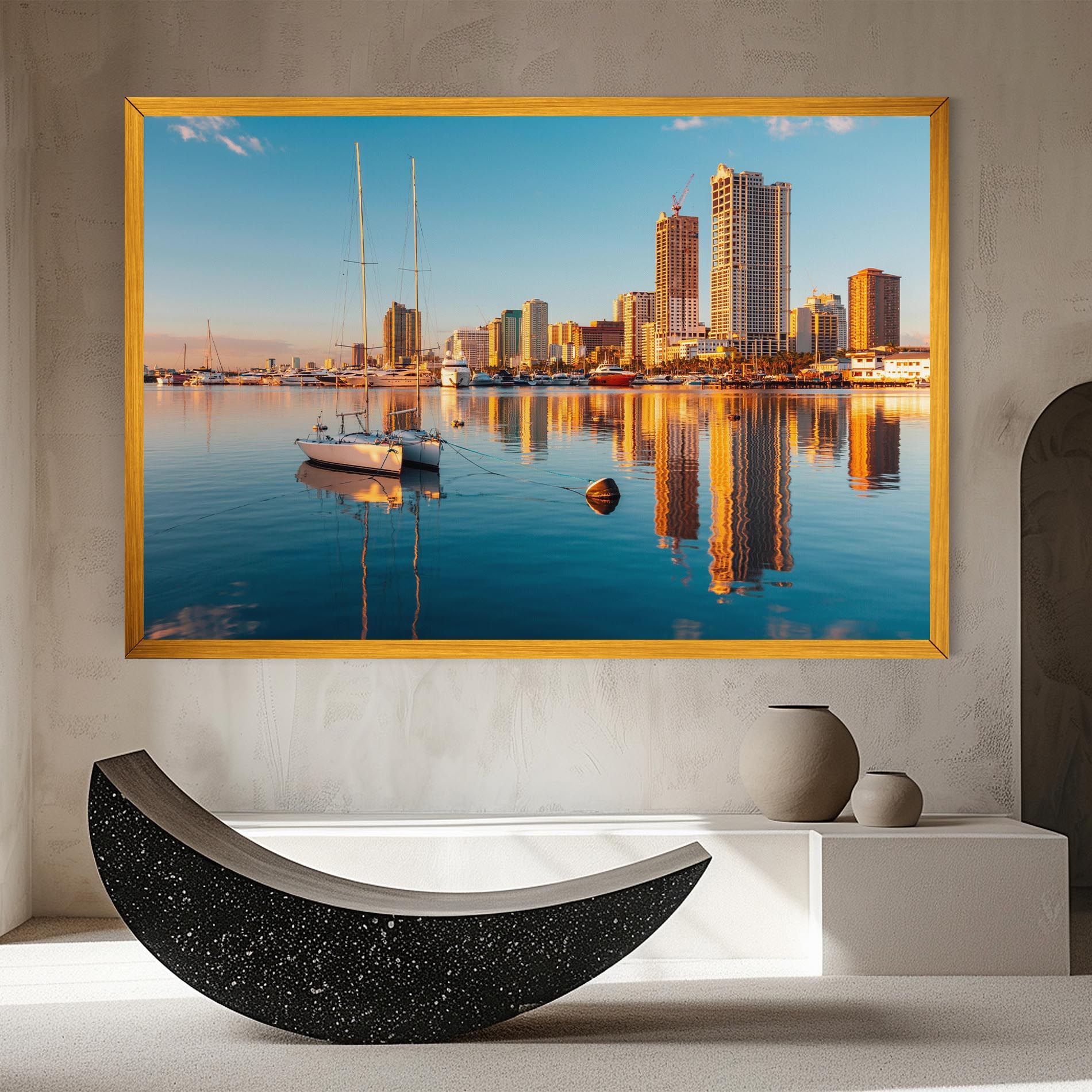 Skyscrapers Water mockup 8