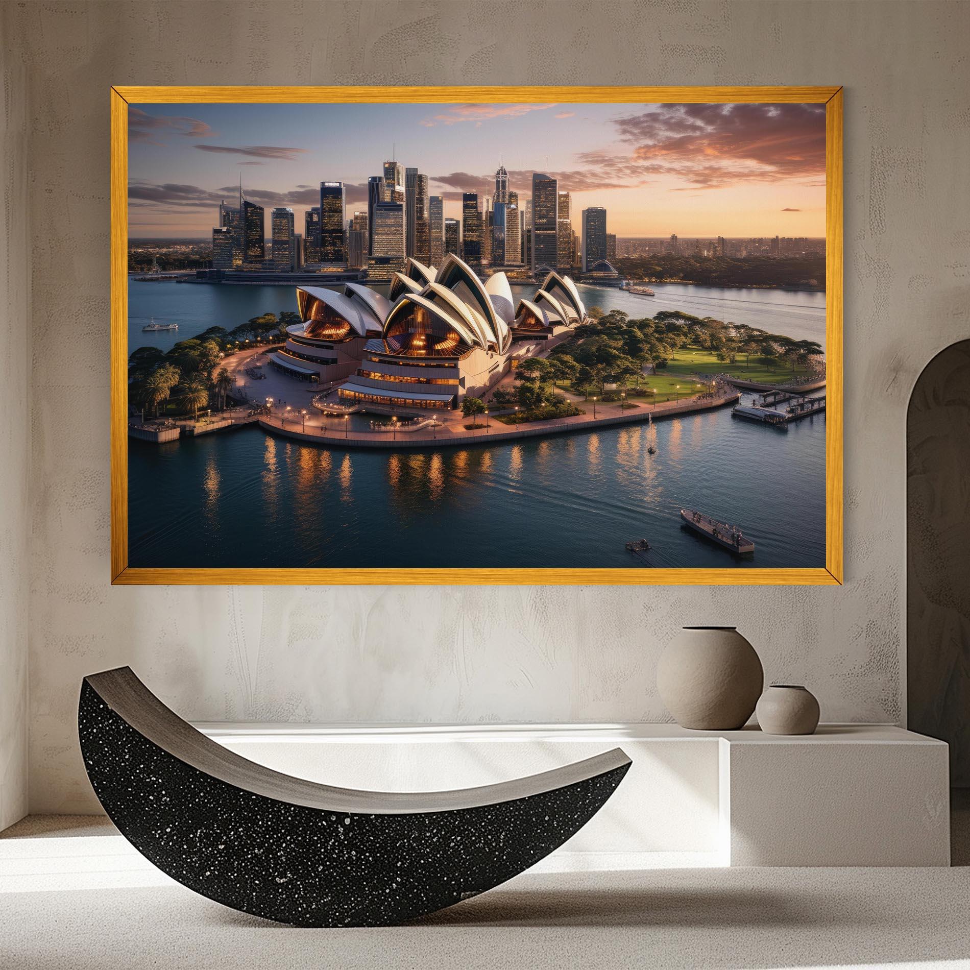 Tablou Canvas Sydney Australia Sunset mockup 8