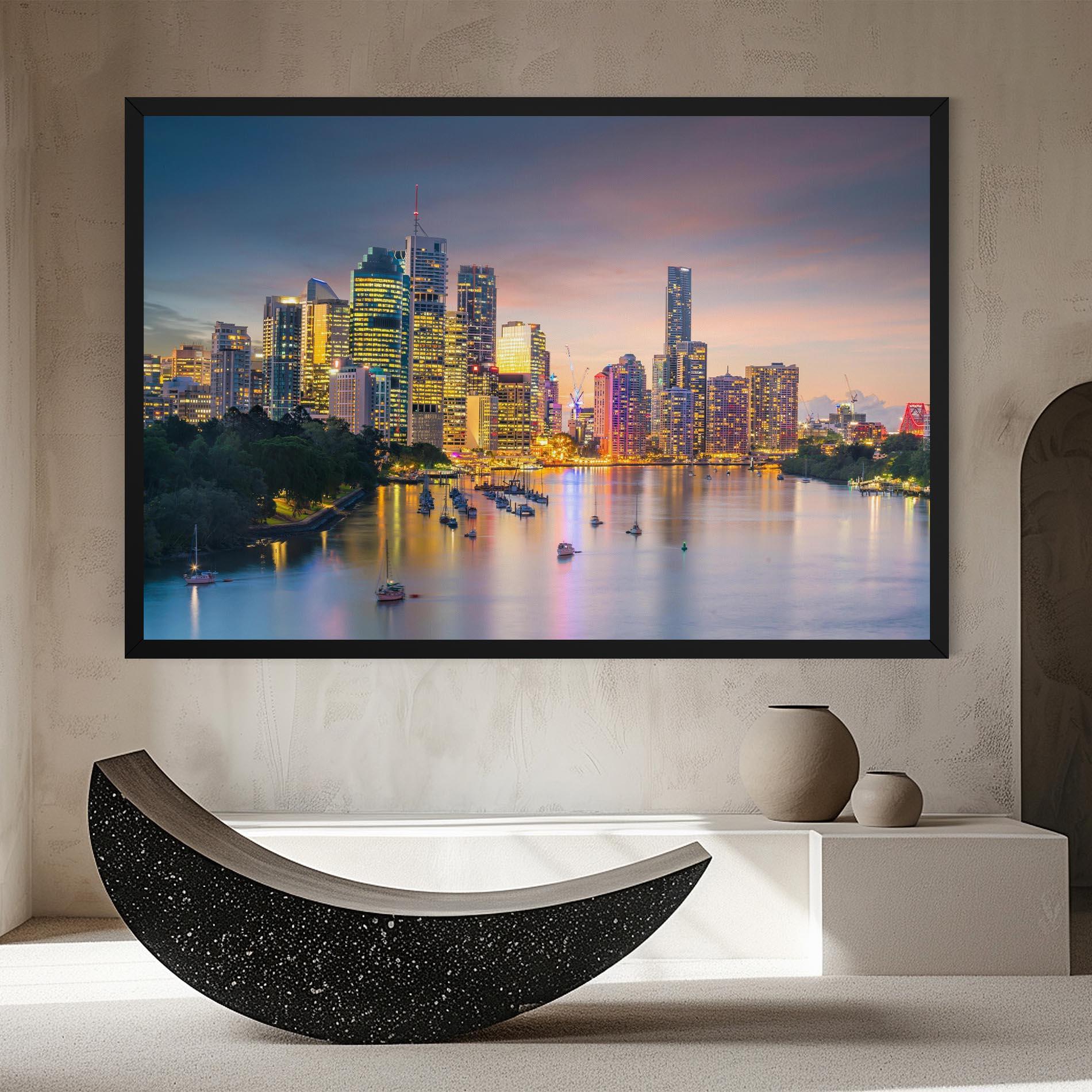 Tablou Canvas Brisbane City Skyline mockup 8