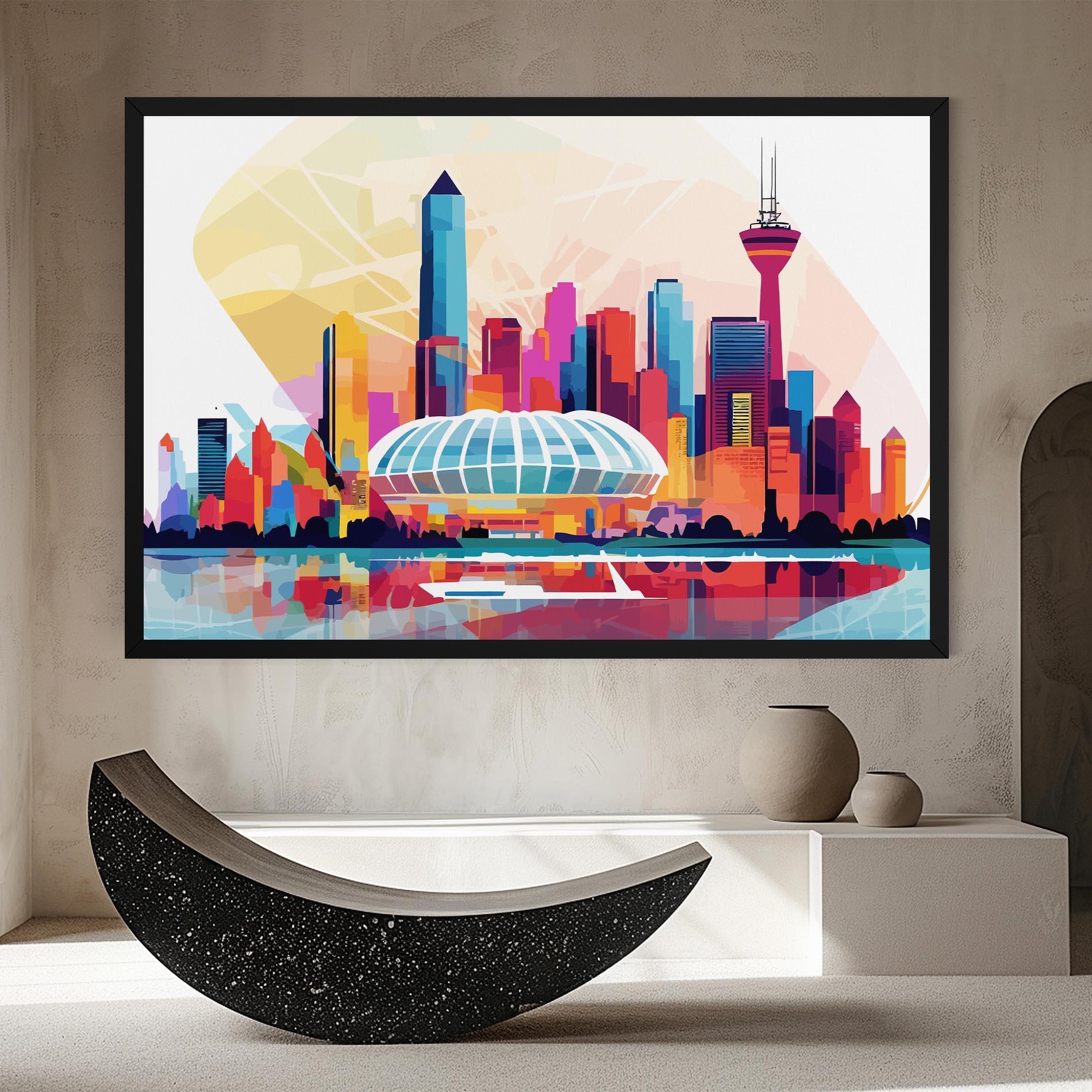 Tablou Canvas Olympic Stadium Color mockup 8