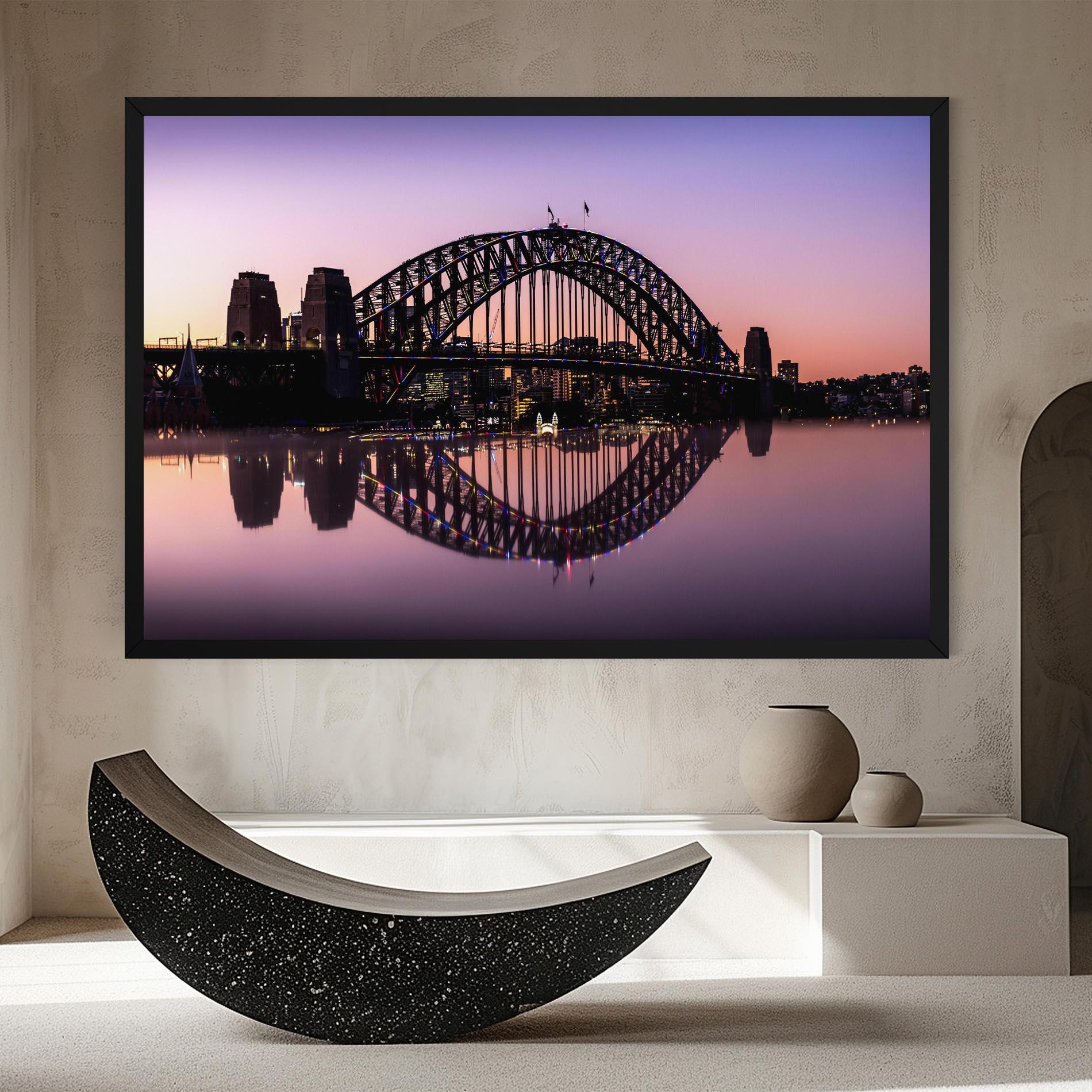 Tablou Canvas Purple Night Sydney mockup 8