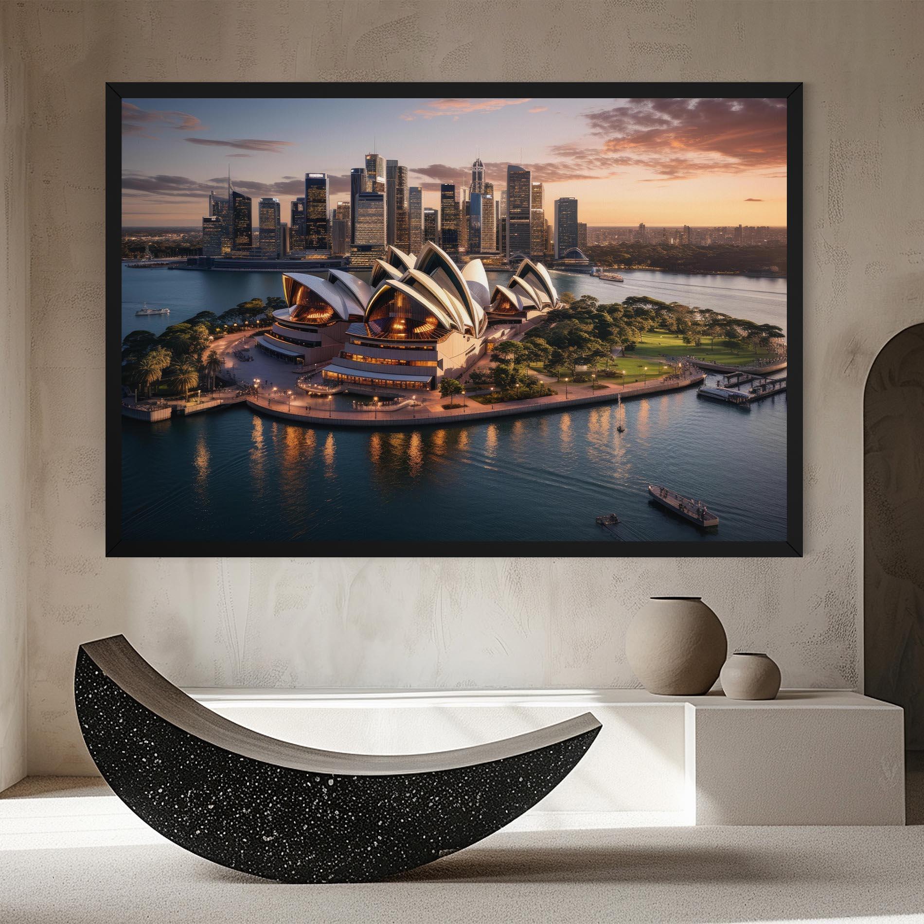 Tablou Canvas Sydney Australia Sunset mockup 8