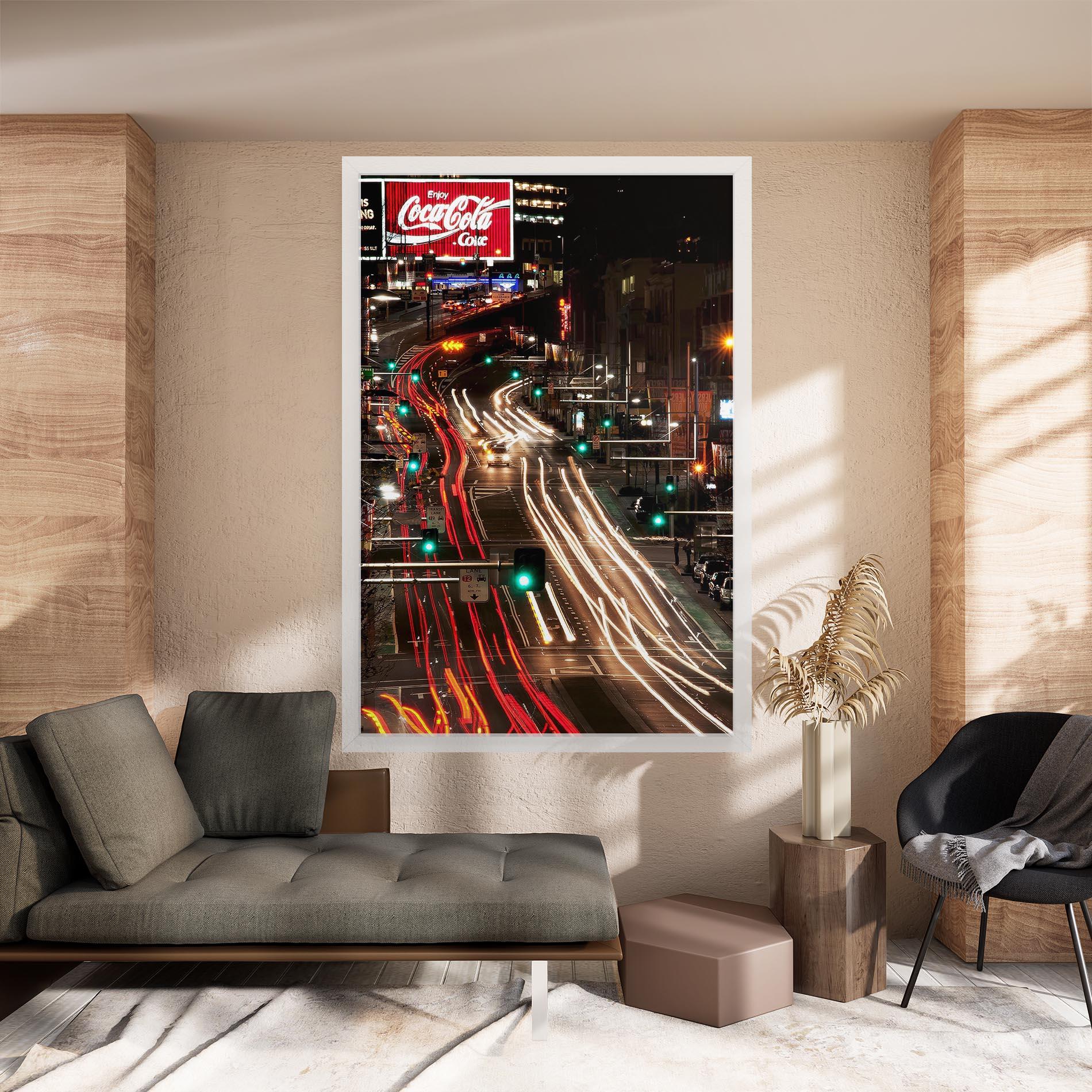 Tablou Canvas Car Light Road mockup 8