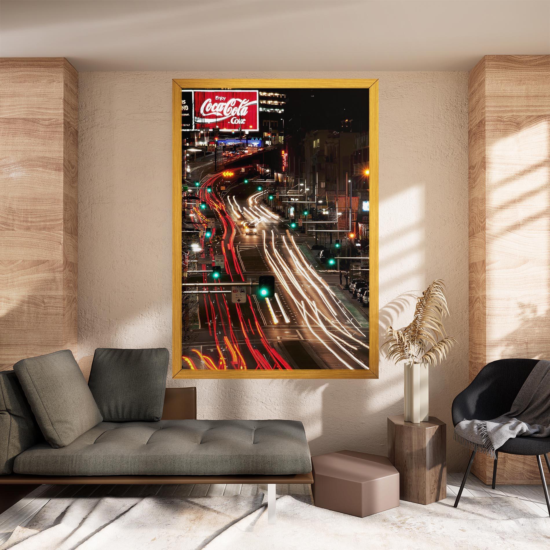 Tablou Canvas Car Light Road mockup 8