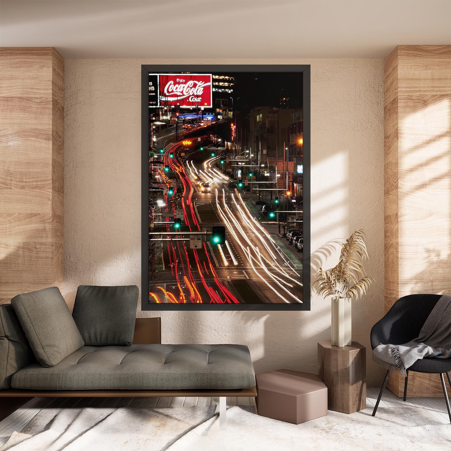 Tablou Canvas Car Light Road mockup 8