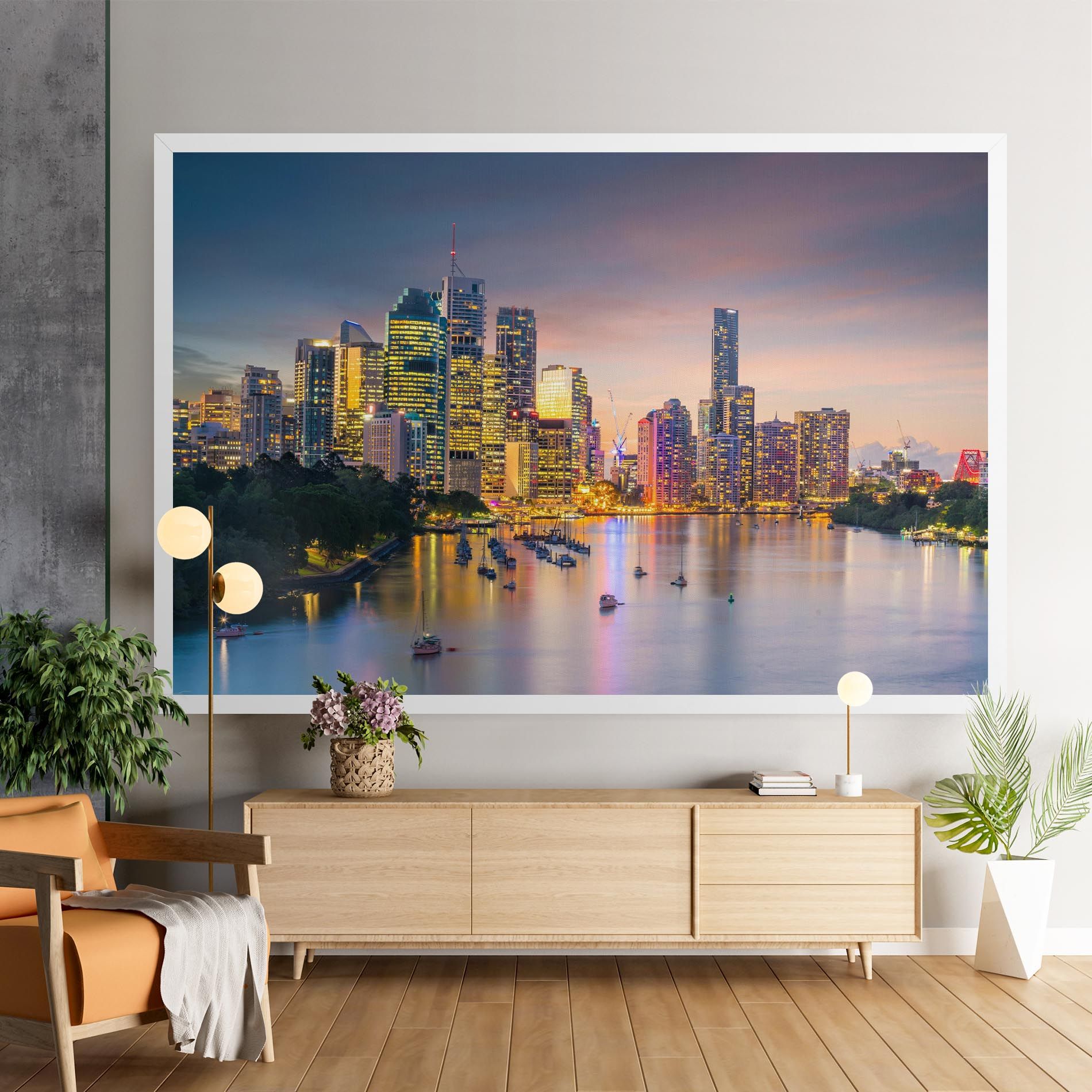 Brisbane City Skyline mockup 9