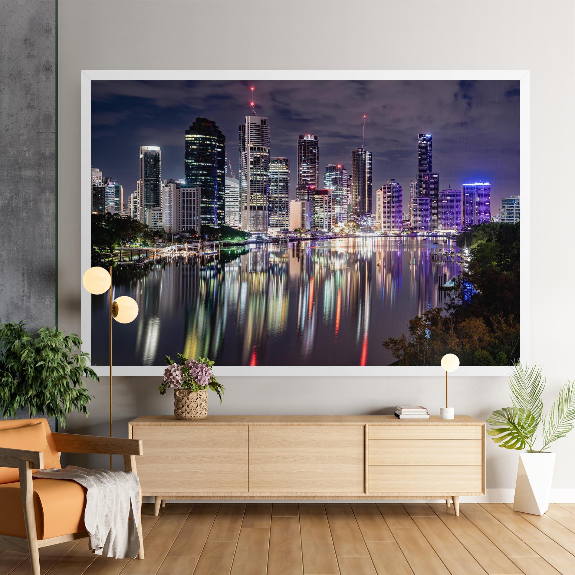 Tablou Canvas Brisbane Night mockup 9