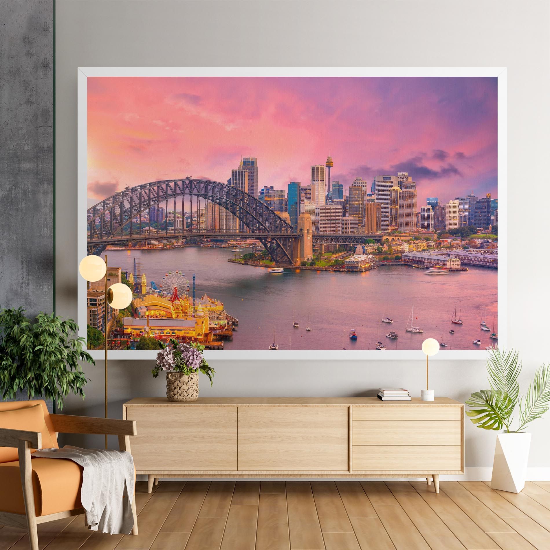 Pink Sydney Skyline mockup 9