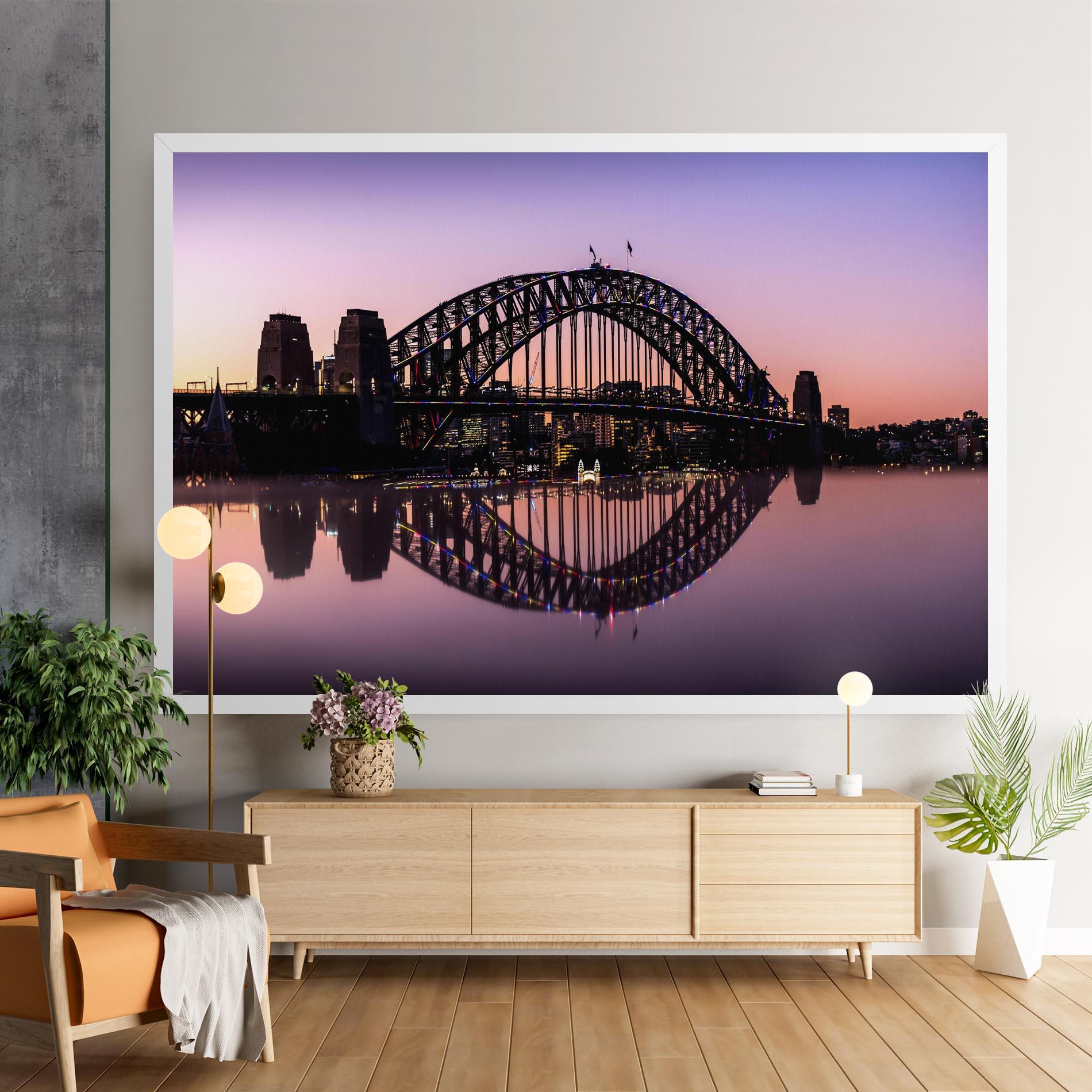 Tablou Canvas Purple Night Sydney mockup 9