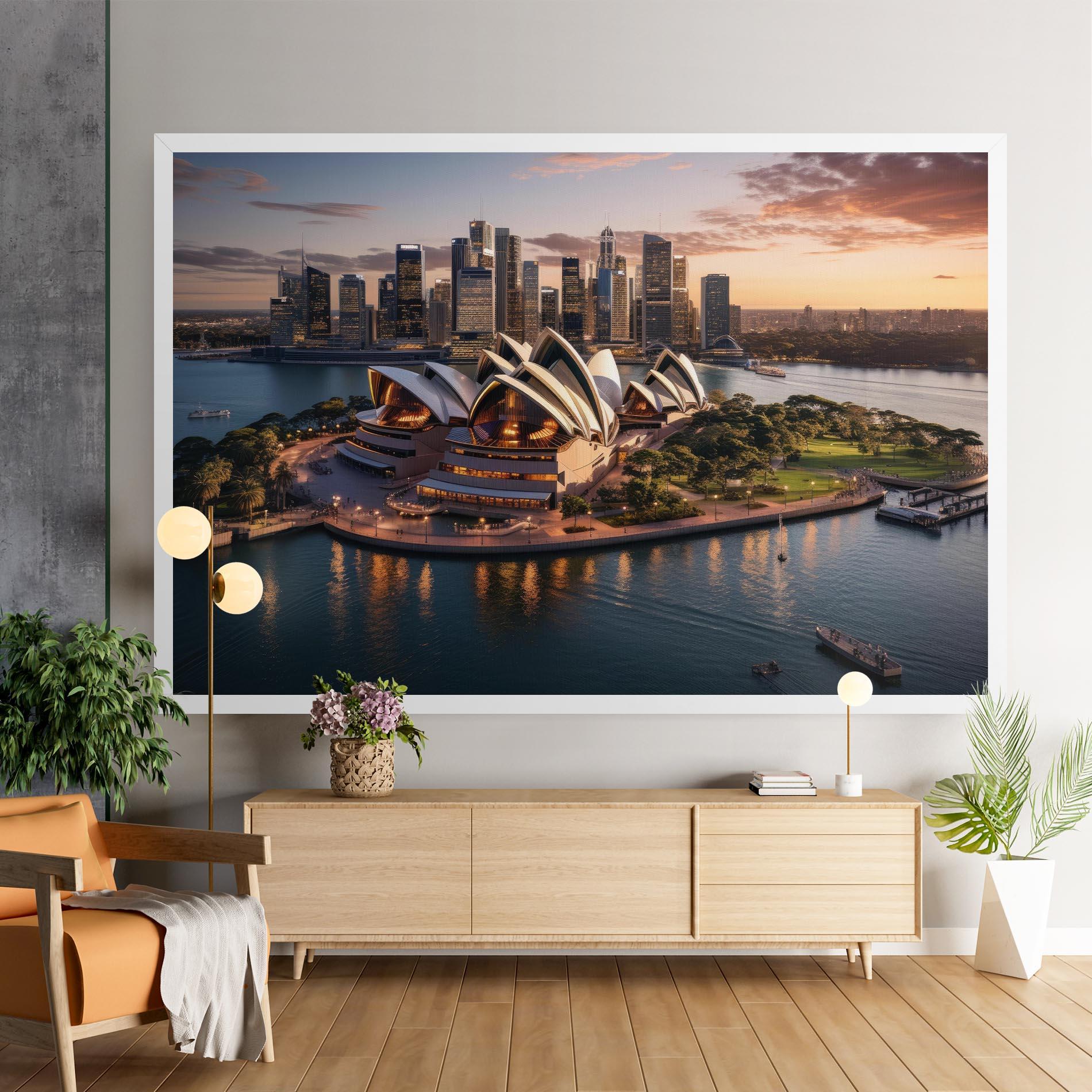 Tablou Canvas Sydney Australia Sunset mockup 9