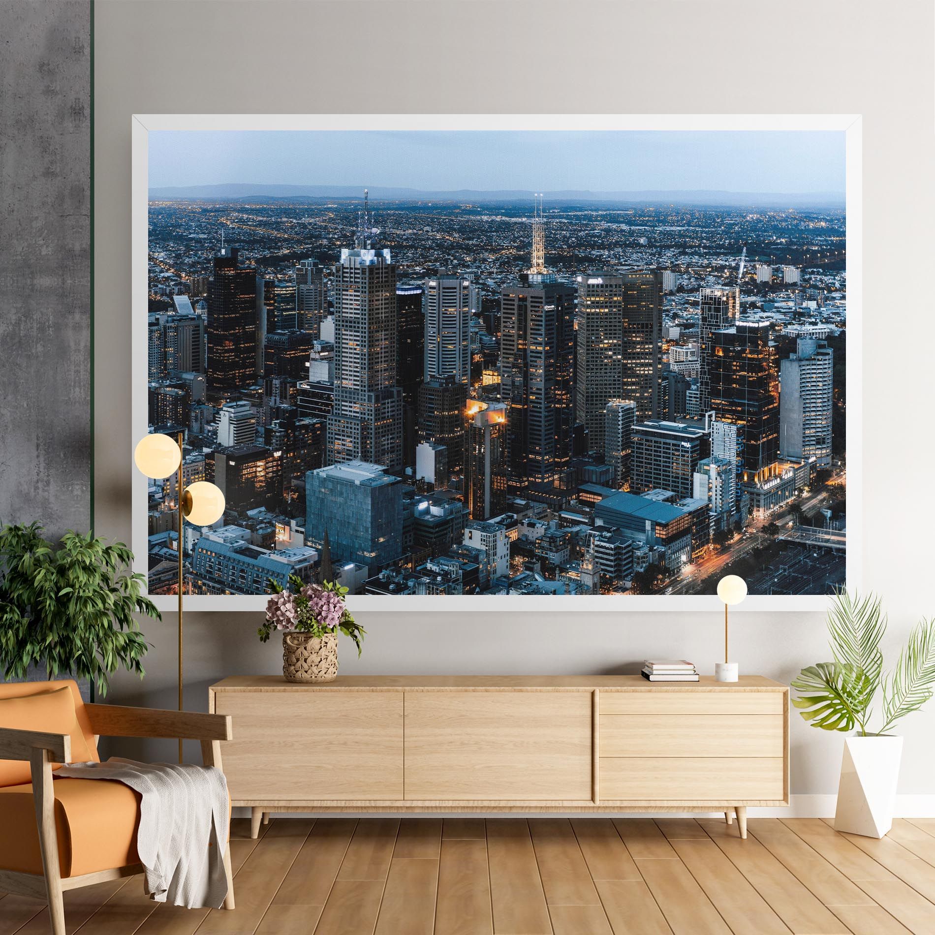 Yellow Lights Skyline mockup 9