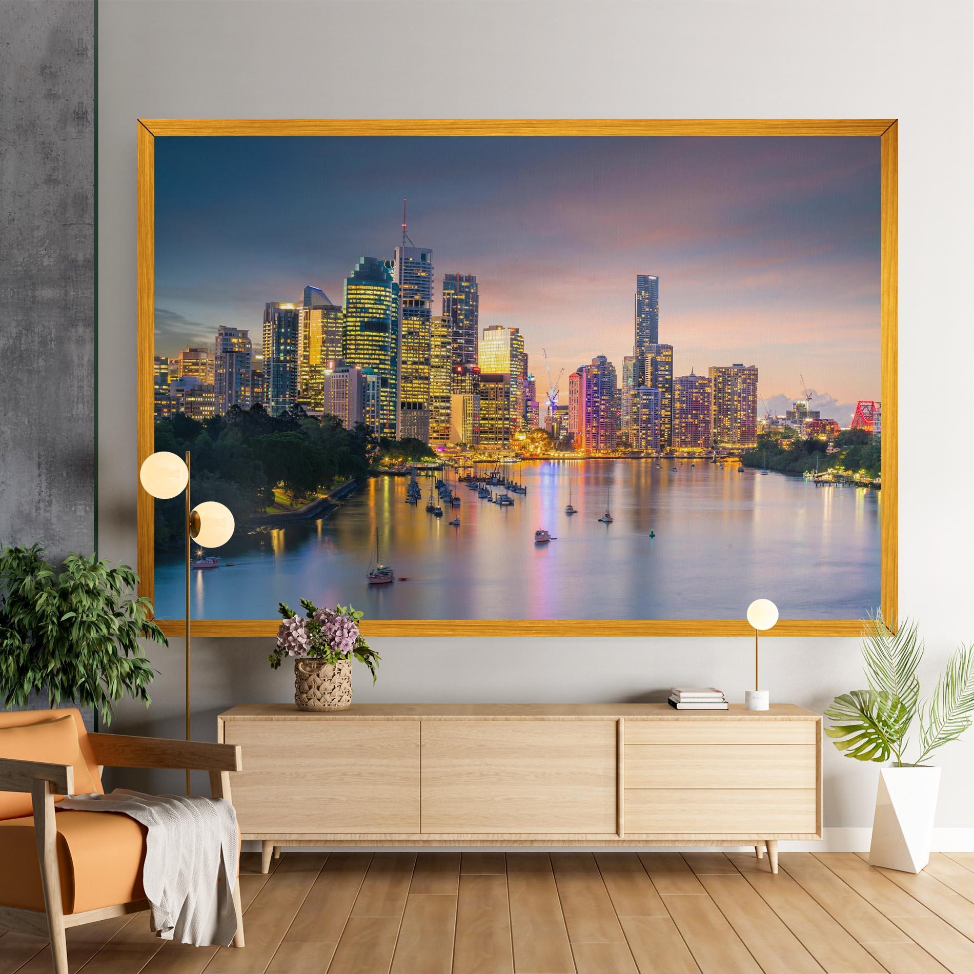 Tablou Canvas Brisbane City Skyline mockup 9