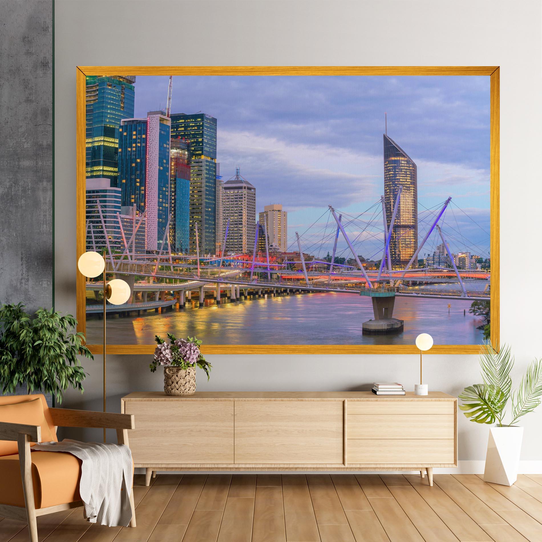 Tablou Canvas Brisbane River Australia mockup 9