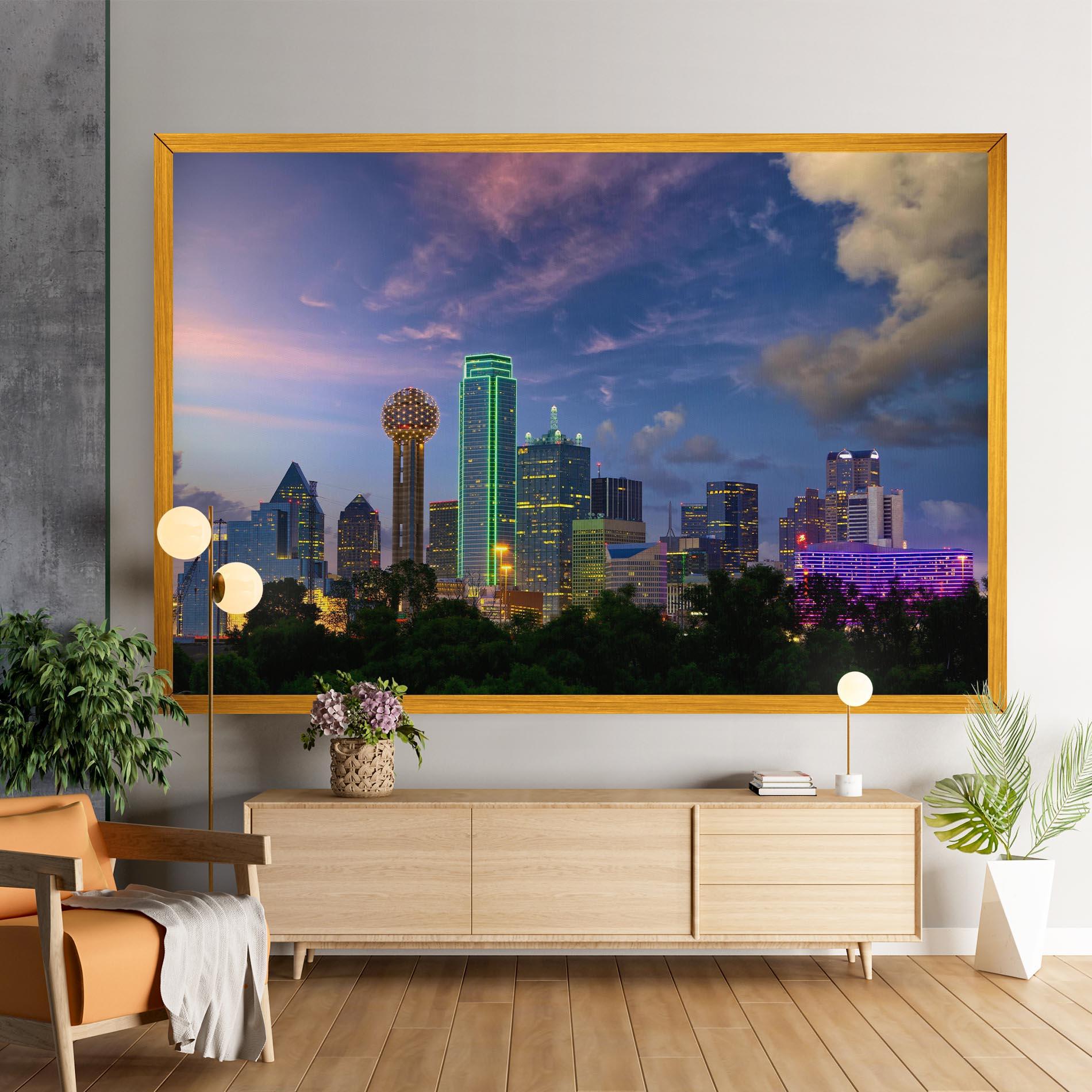 Tablou Canvas Dallas Dusk mockup 9