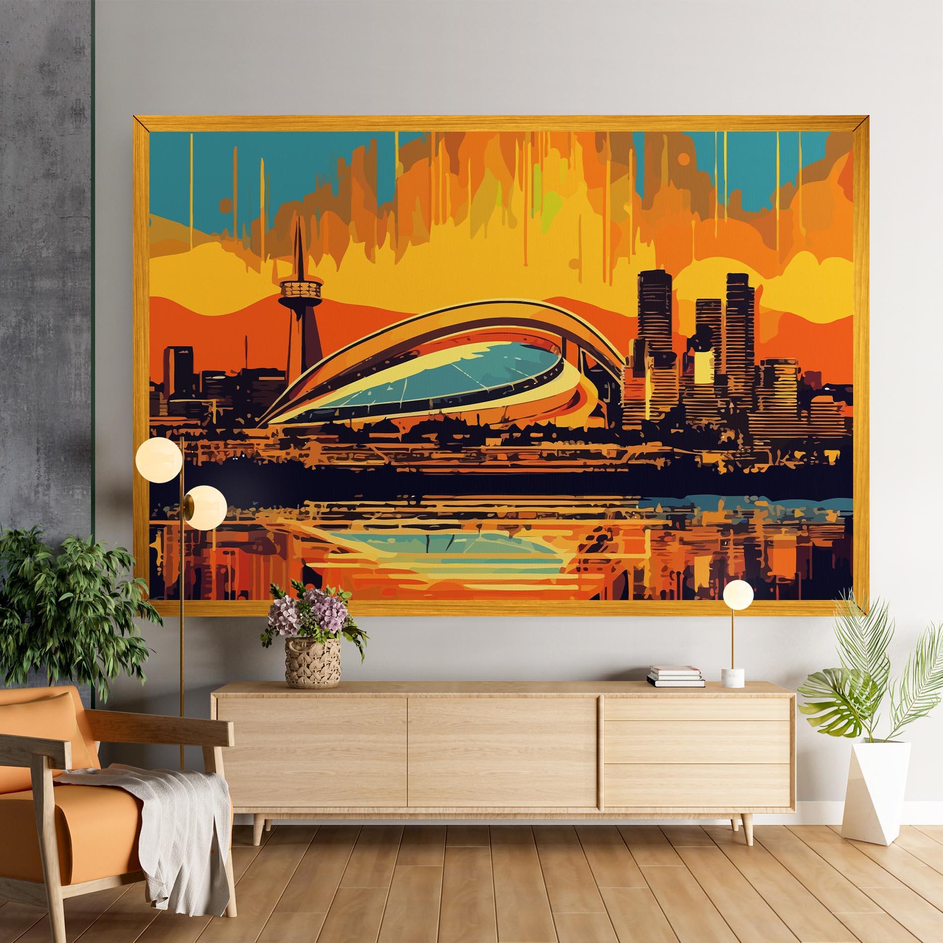 Tablou Canvas Montreal Skyline mockup 9
